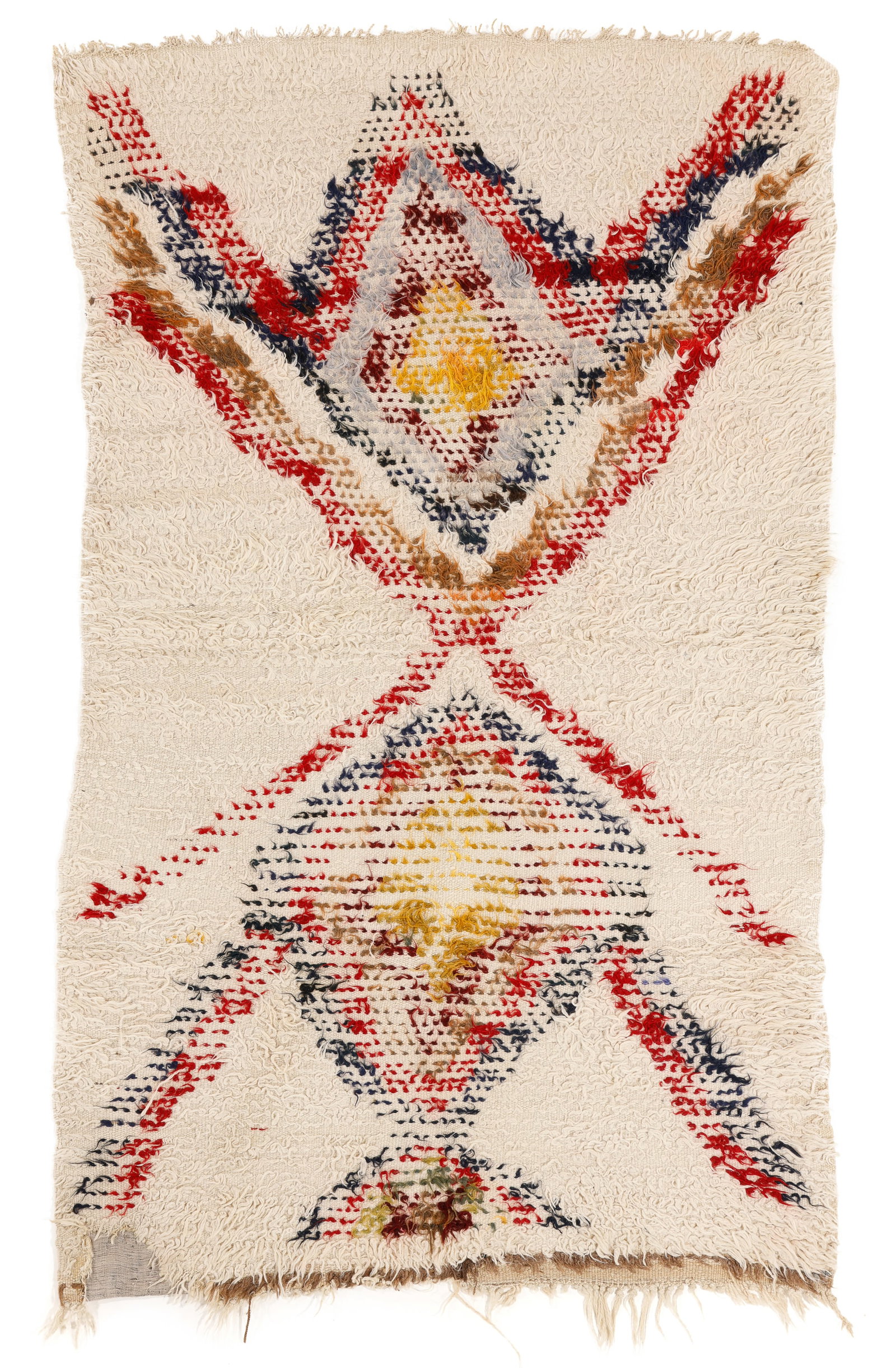 Central Anatolian Tulu, Konya-Karapinar Turkey, Ca. 1900, 3'4'' x 5'5'': Central Anatolian Tulu, Konya-Karapinar Turkey, Ca. 1900, 3'4'' x 5'5'' (102 x 165 cm). Material: wool and mohair pile, wool warp, wool weft. George Fine Collection.