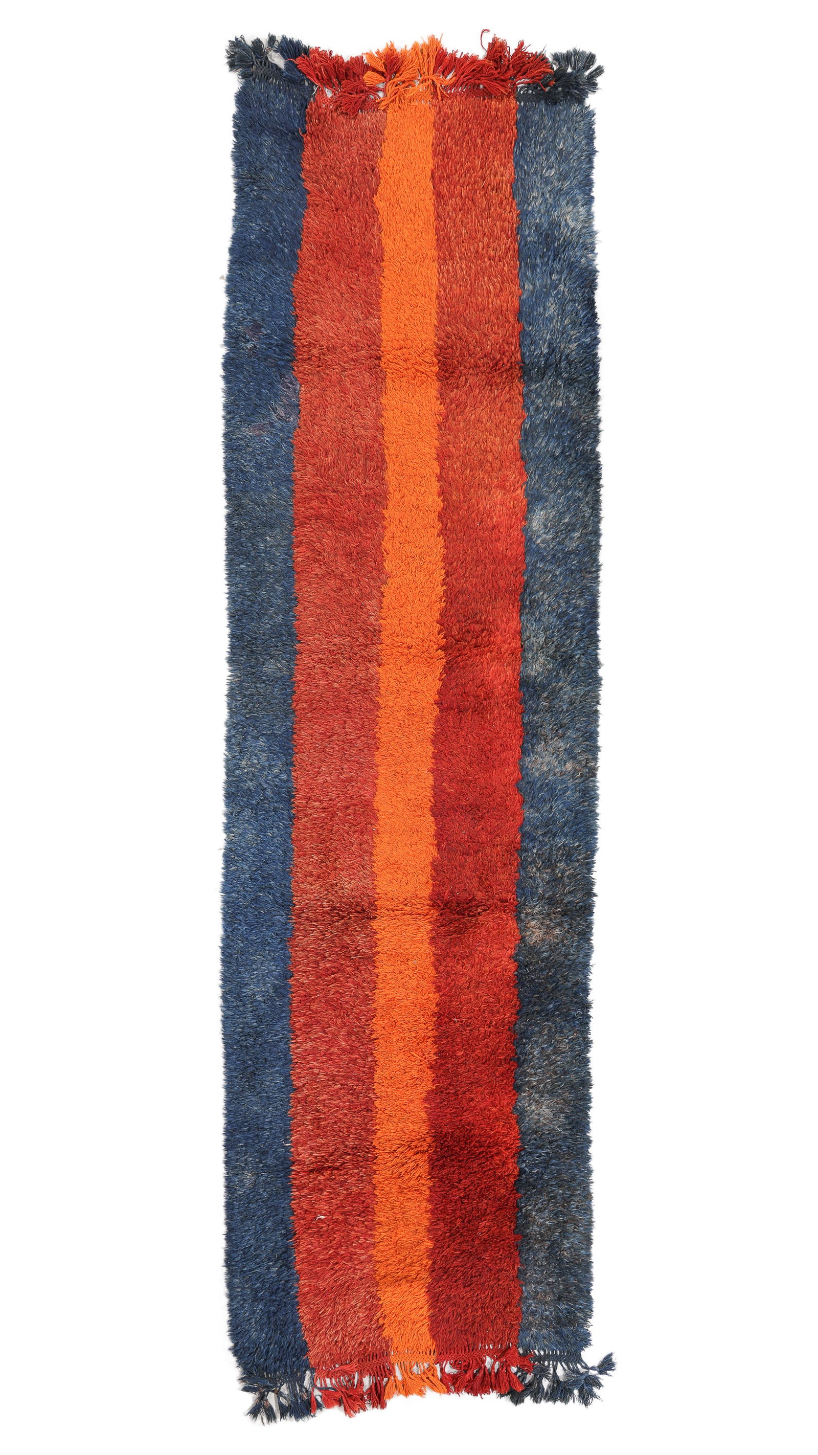 Uzbek Striped Sleeping Rug, Ca. 1900, 3'0'' x 12'0'' (1 of 5)