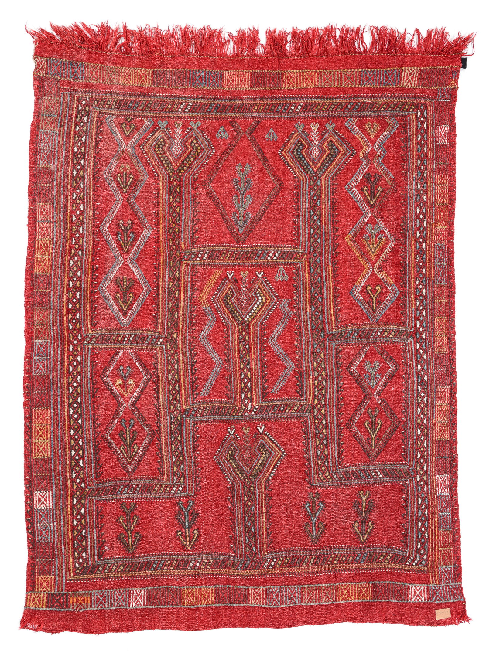 Anatolian Cicim/Kilim, Turkey, Ca. 1875, 4'7'' x 6'3'' (1 of 3)