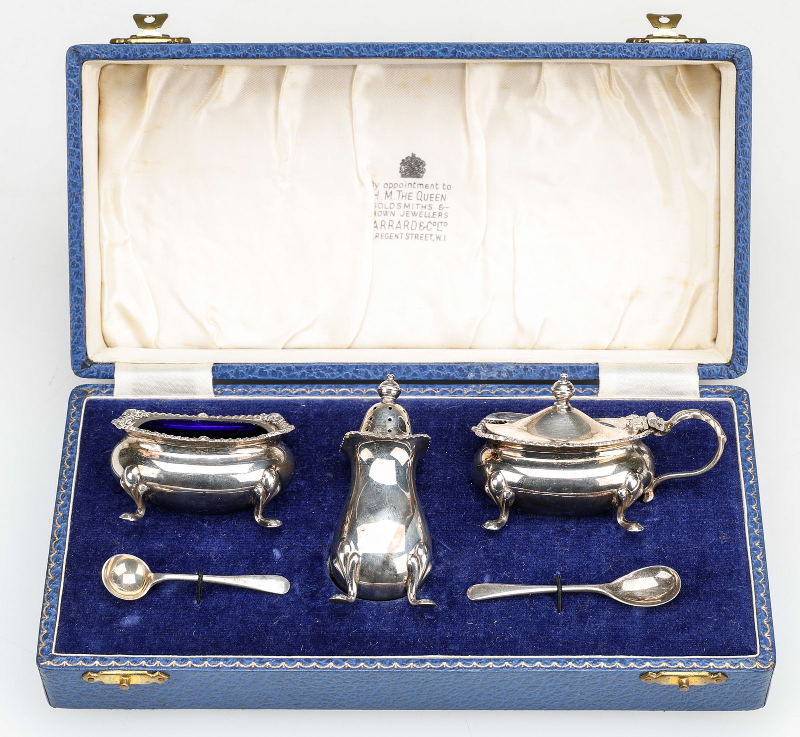 Elizabeth II Silver 3-Piece Cruet Set (1 of 9)