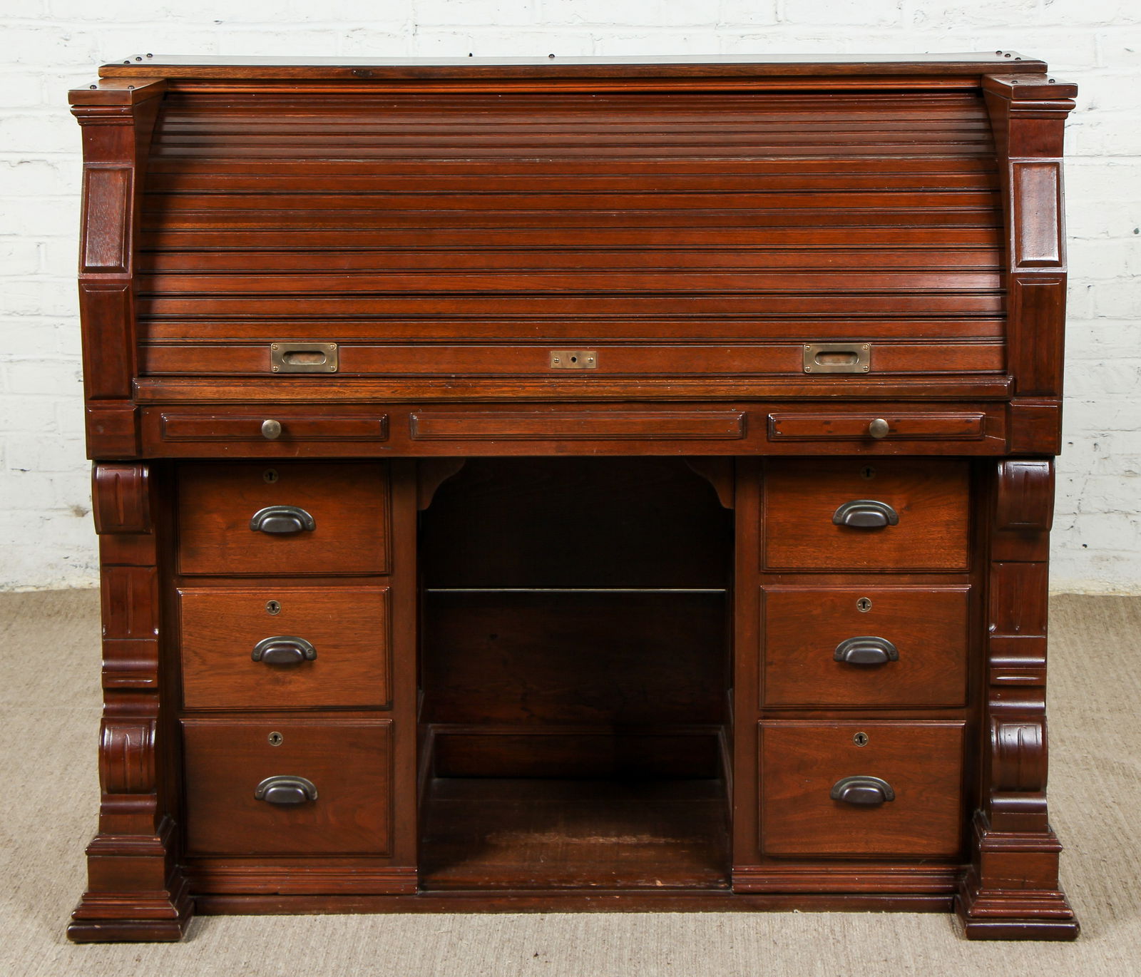 Antique Eastlake Walnut Secretary (1 of 7)