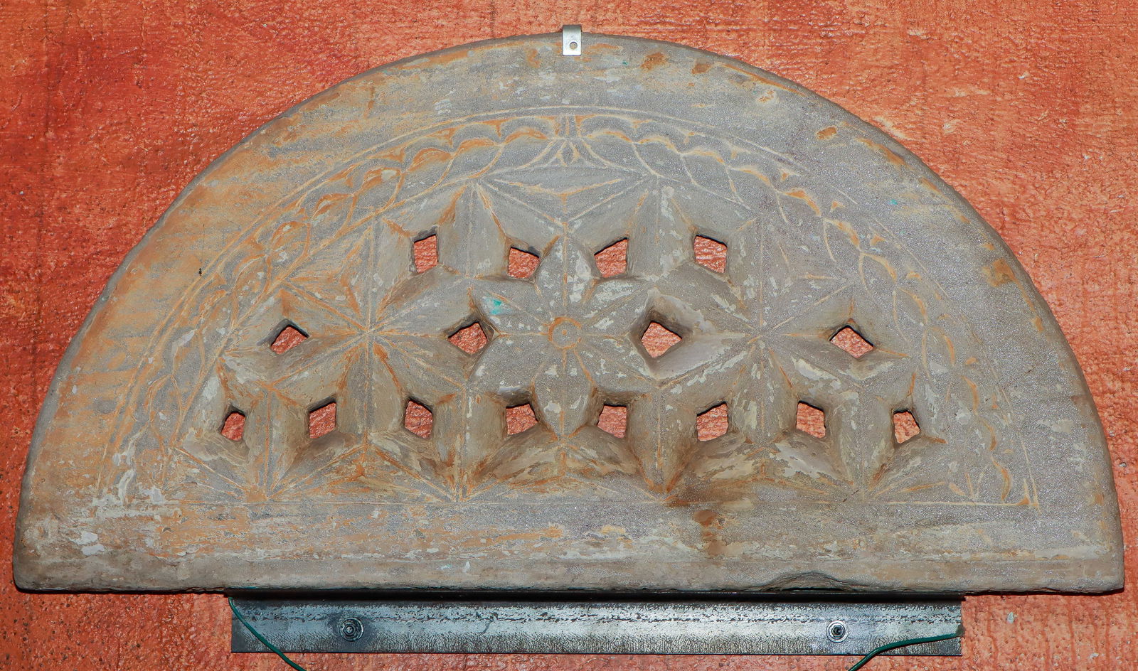 Antique Indian Demilune "Jali" Architectural Ornament, 19th C. Or Earlier (1 of 2)