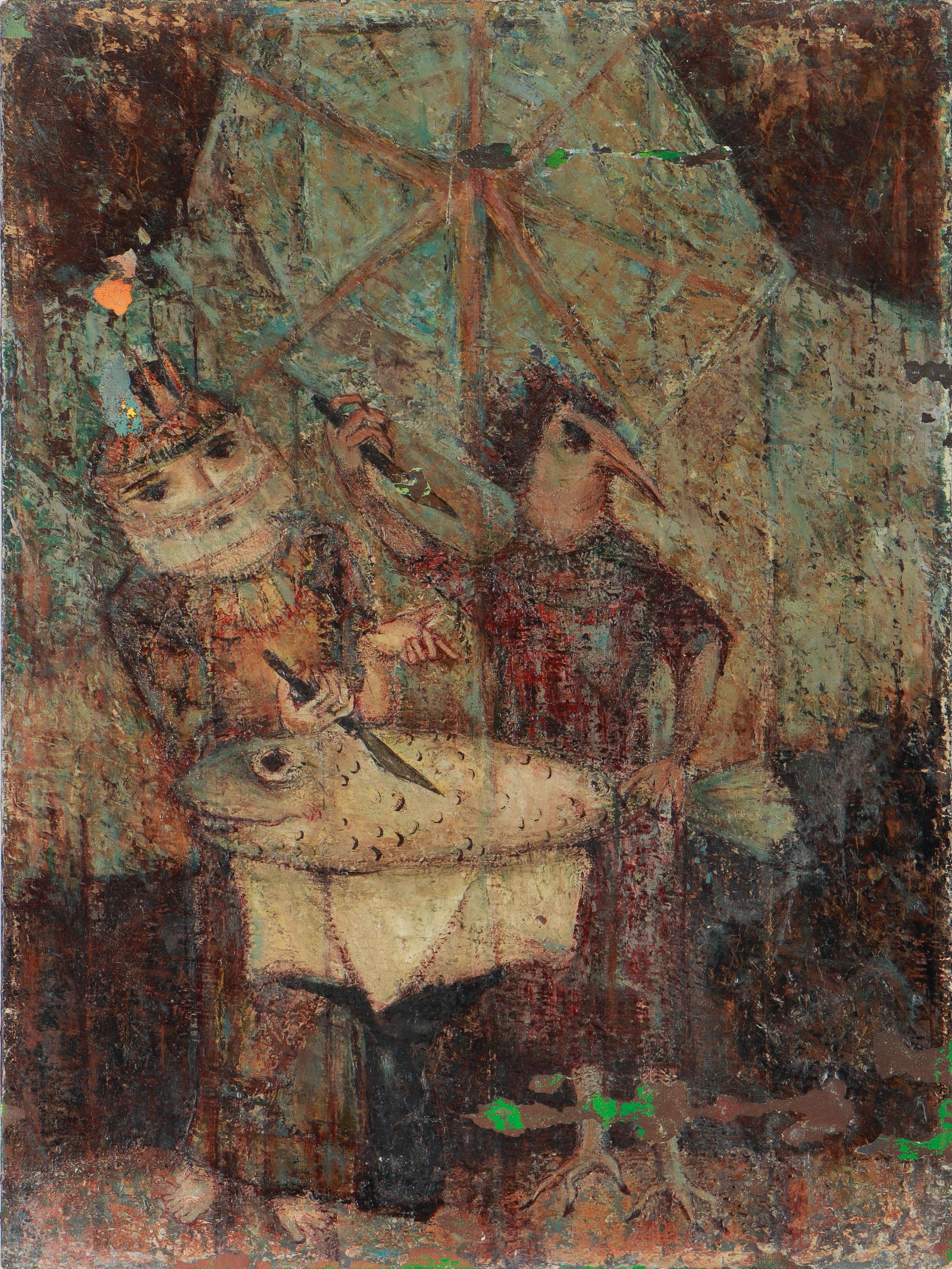 Helen Marie Smith (20th c.) "Mithraic Ceremony" (1 of 3)