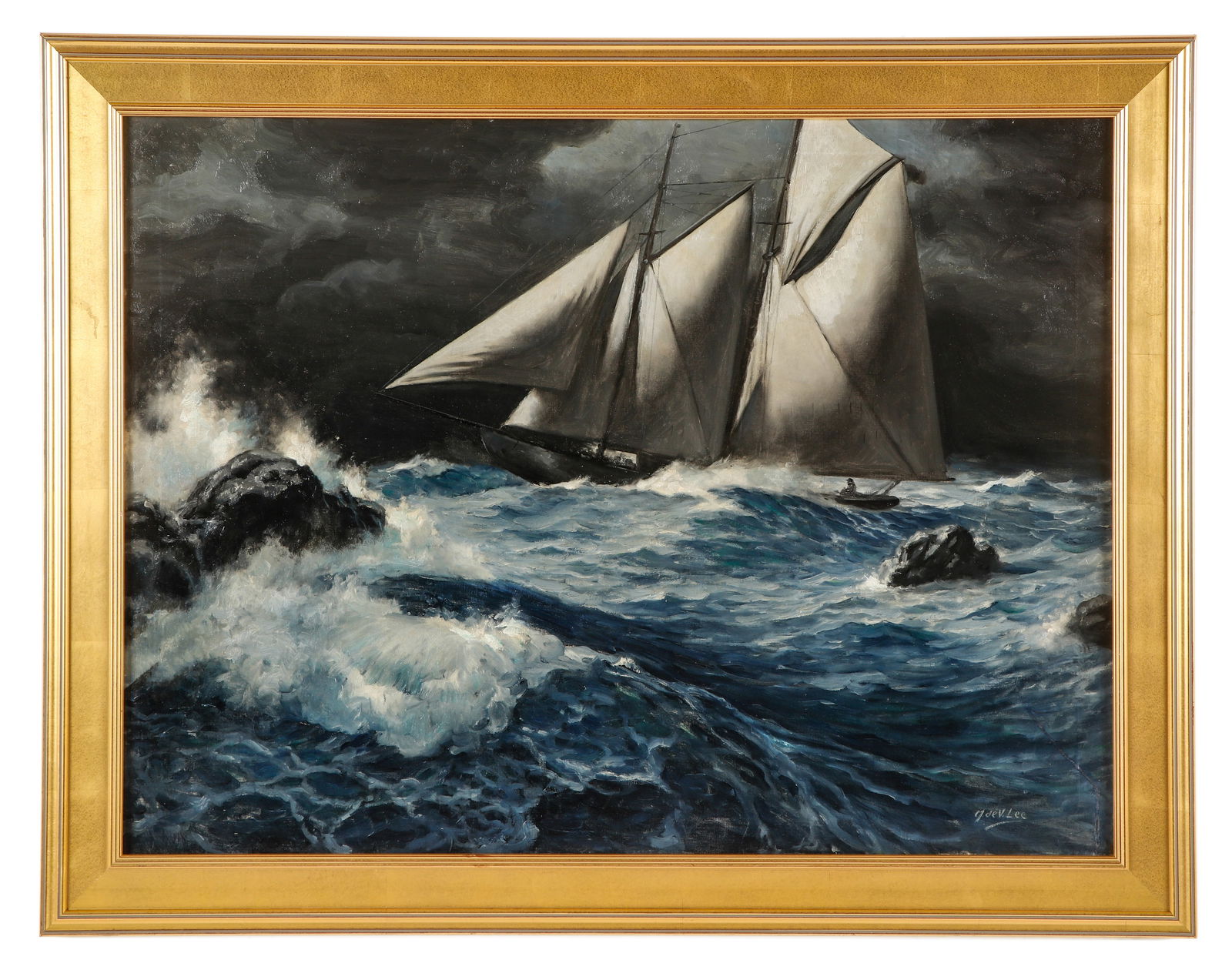 Manning De Villeneuve Lee (1894-1980) "We'd See The Black Fang Of Rocks..." (1 of 6)