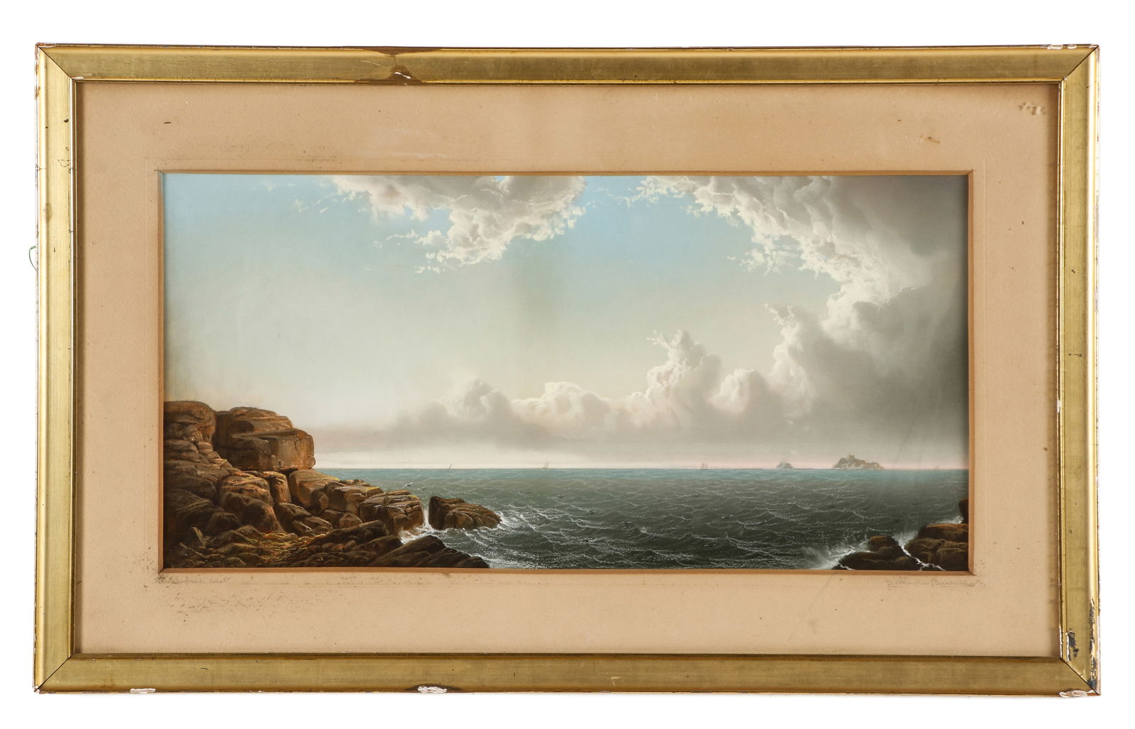 George Douglas Brewerton (1827-1901) "Rain Clouds, New England Coast" (1 of 4)