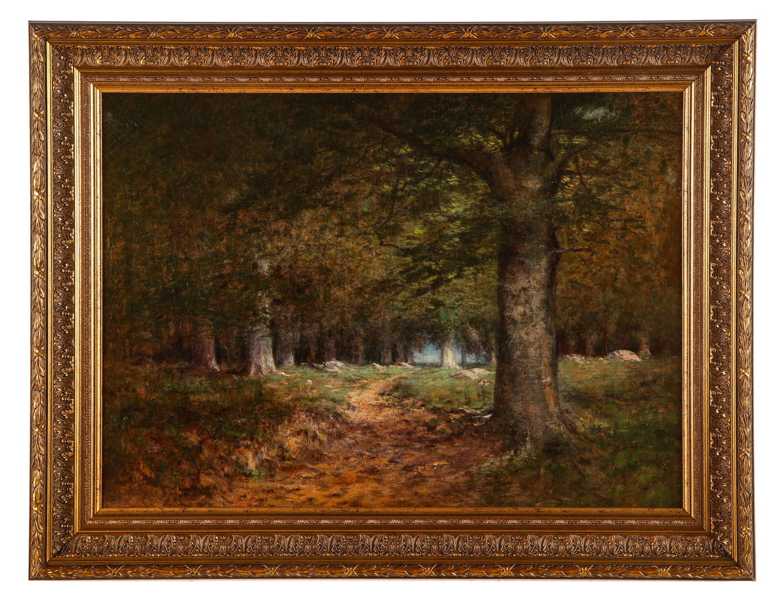 Antique Landscape Oil Painting on Canvas (1 of 3)