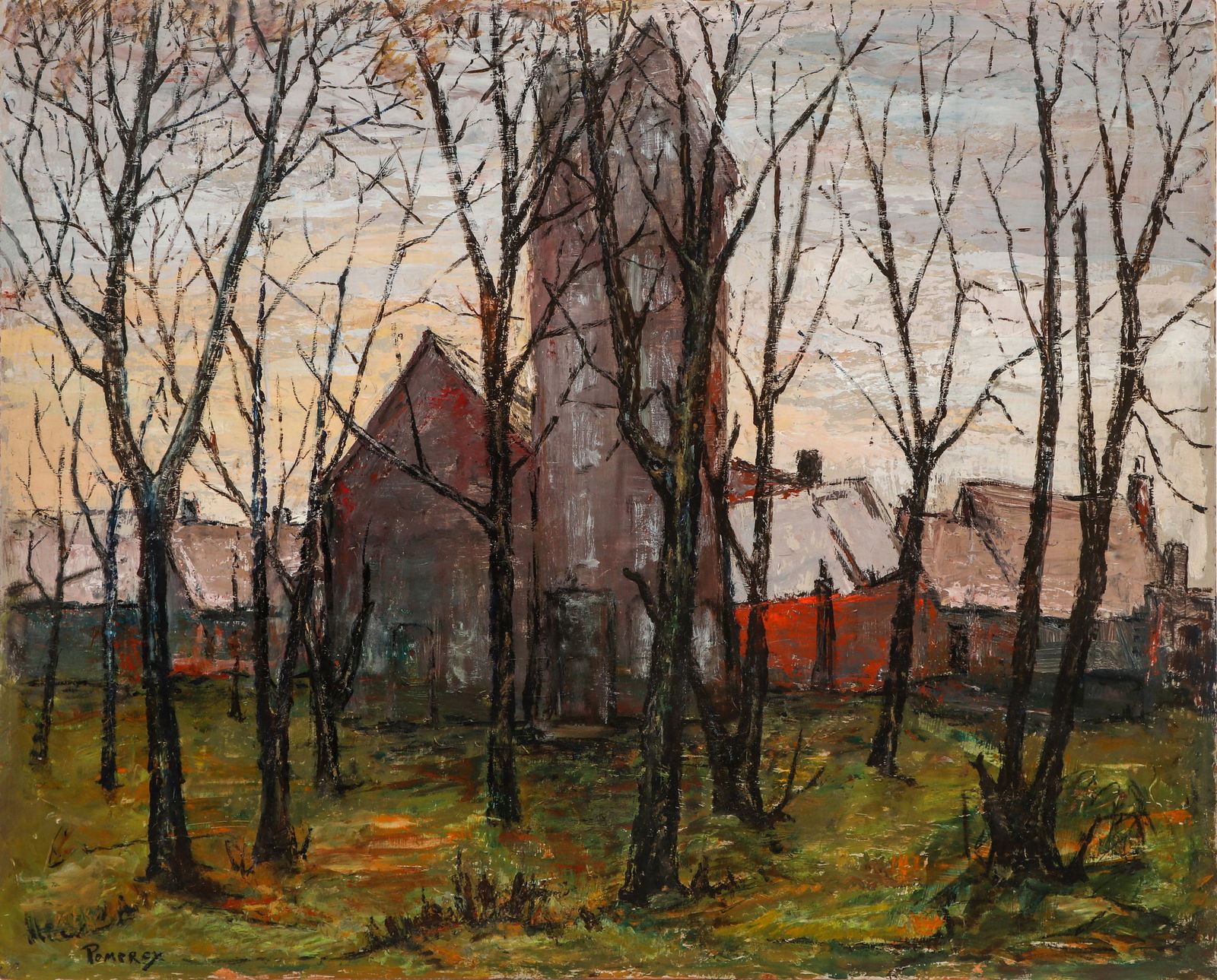 Florence W. Pomeroy (1891-1981) "Stark Trees" (1 of 5)