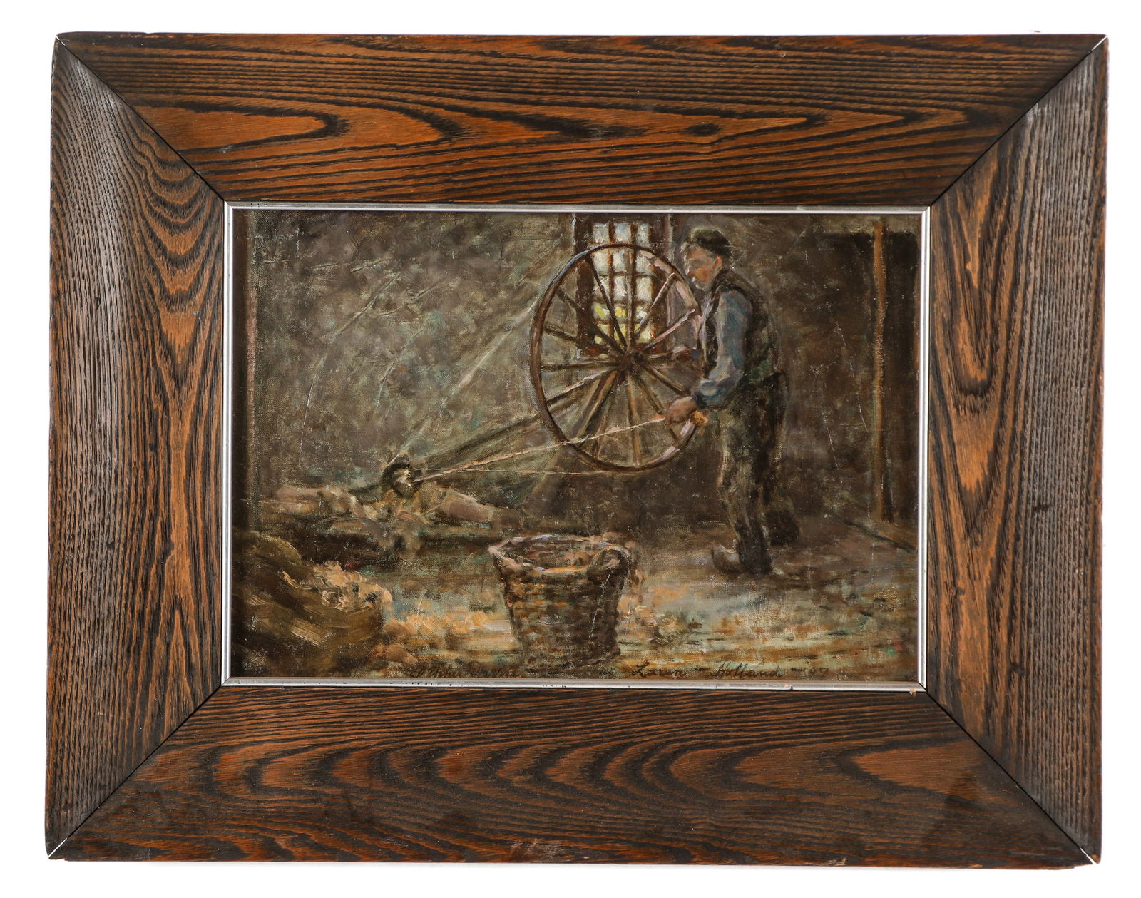 Frederick Usher De Voll (1873-1941) "Old Dutch Spinner" (1 of 3)