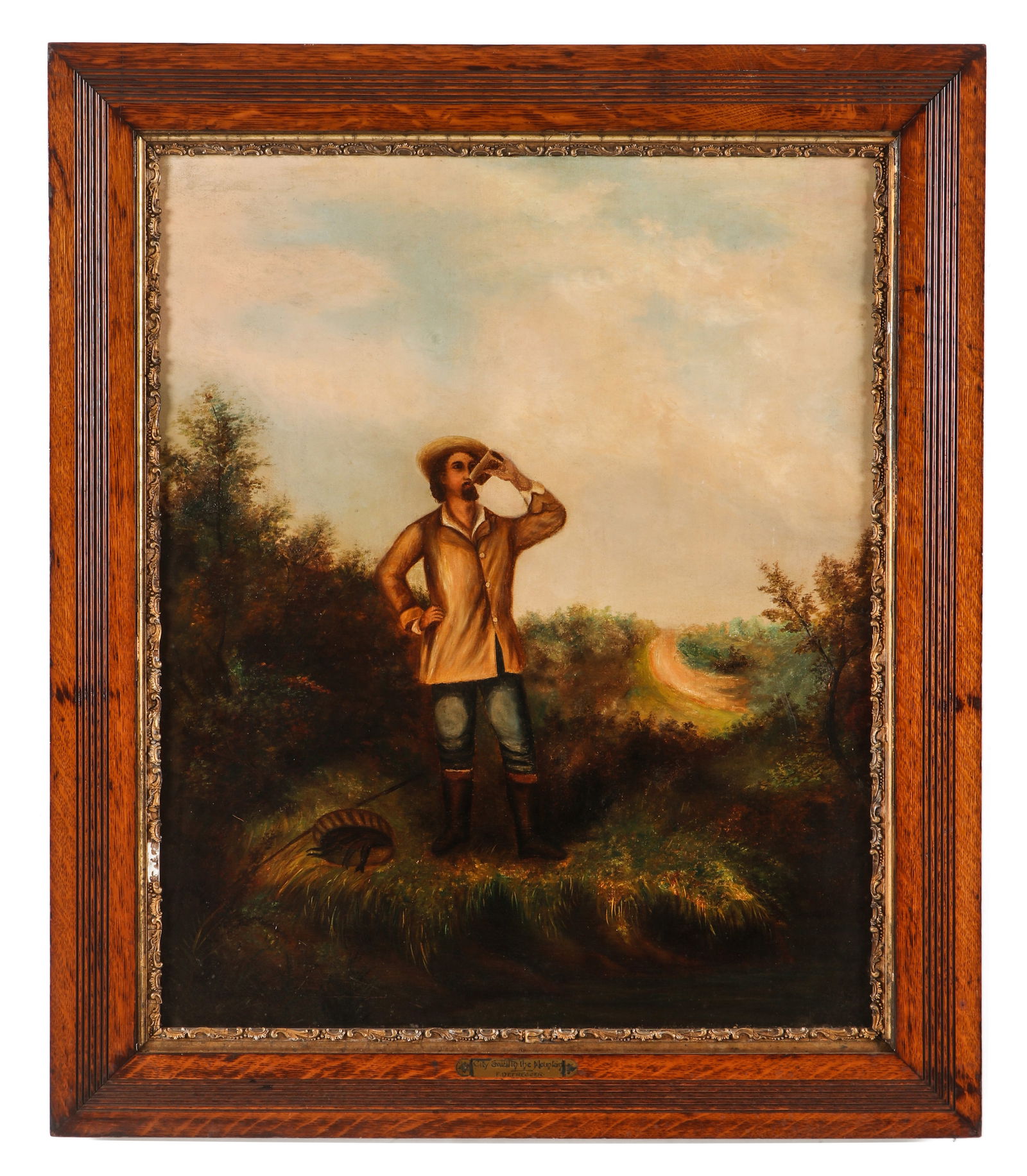 Attr. to Franz Von Defregger (1835-1921) "City Swell In The Mountains" (1 of 3)