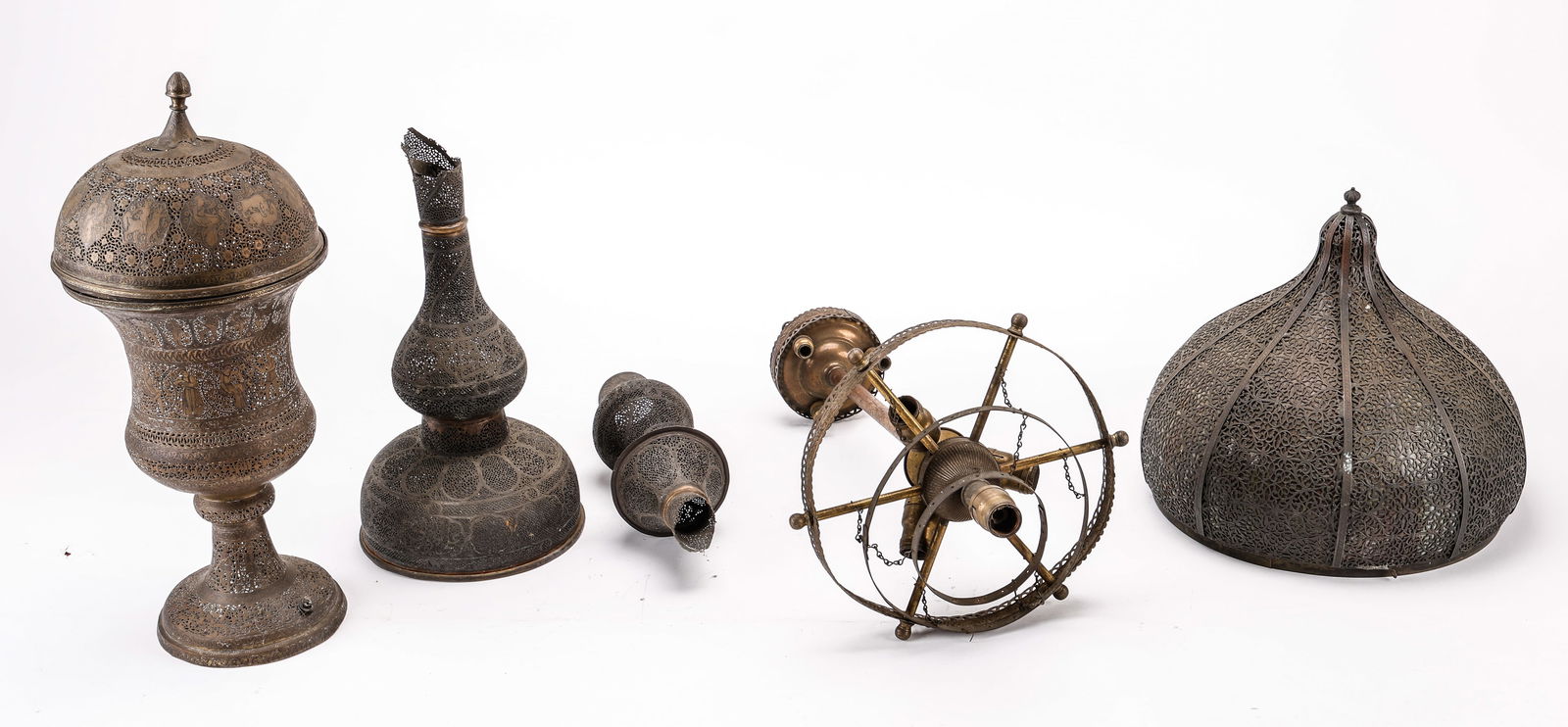 Collector's Lot of Near Eastern Copper Lanterns (1 of 6)