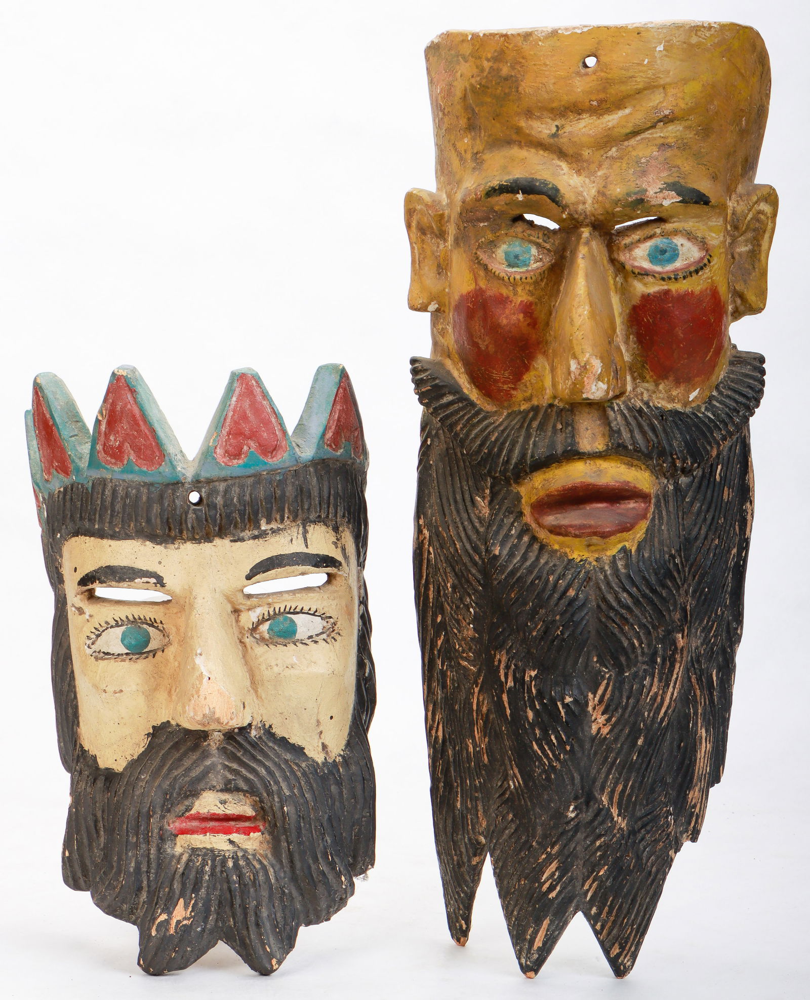 2 Vintage Mexican Festival Masks (1 of 3)