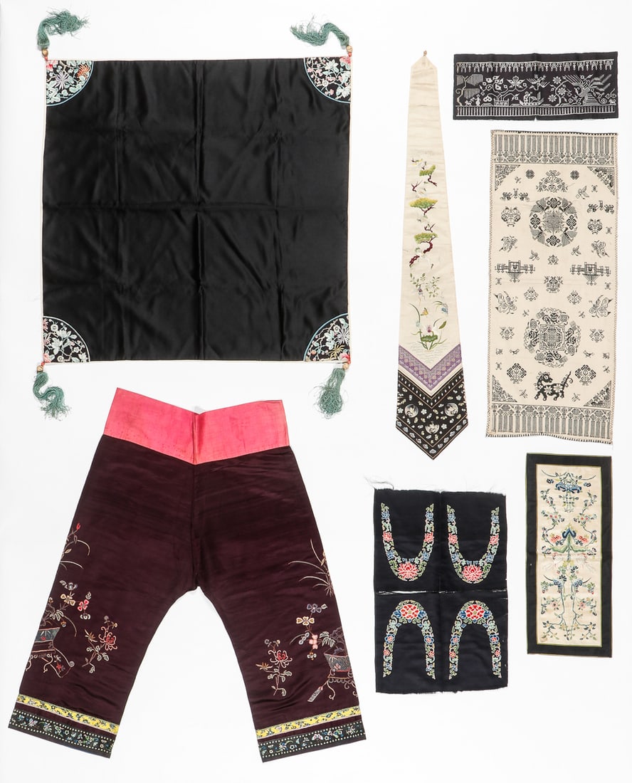 A Collectors Lot of 7 Textiles, China, Mid 20th C. (1 of 7)