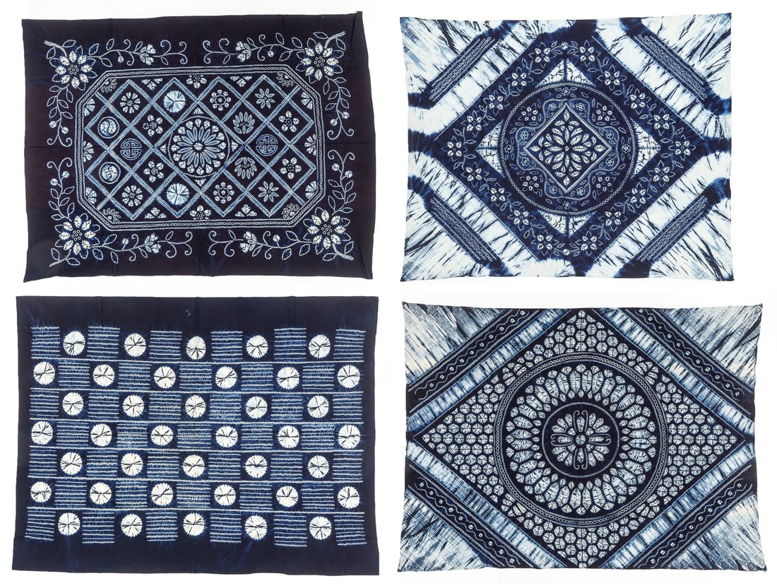 4 Miao Batik Textiles, China, 21st C. (1 of 7)