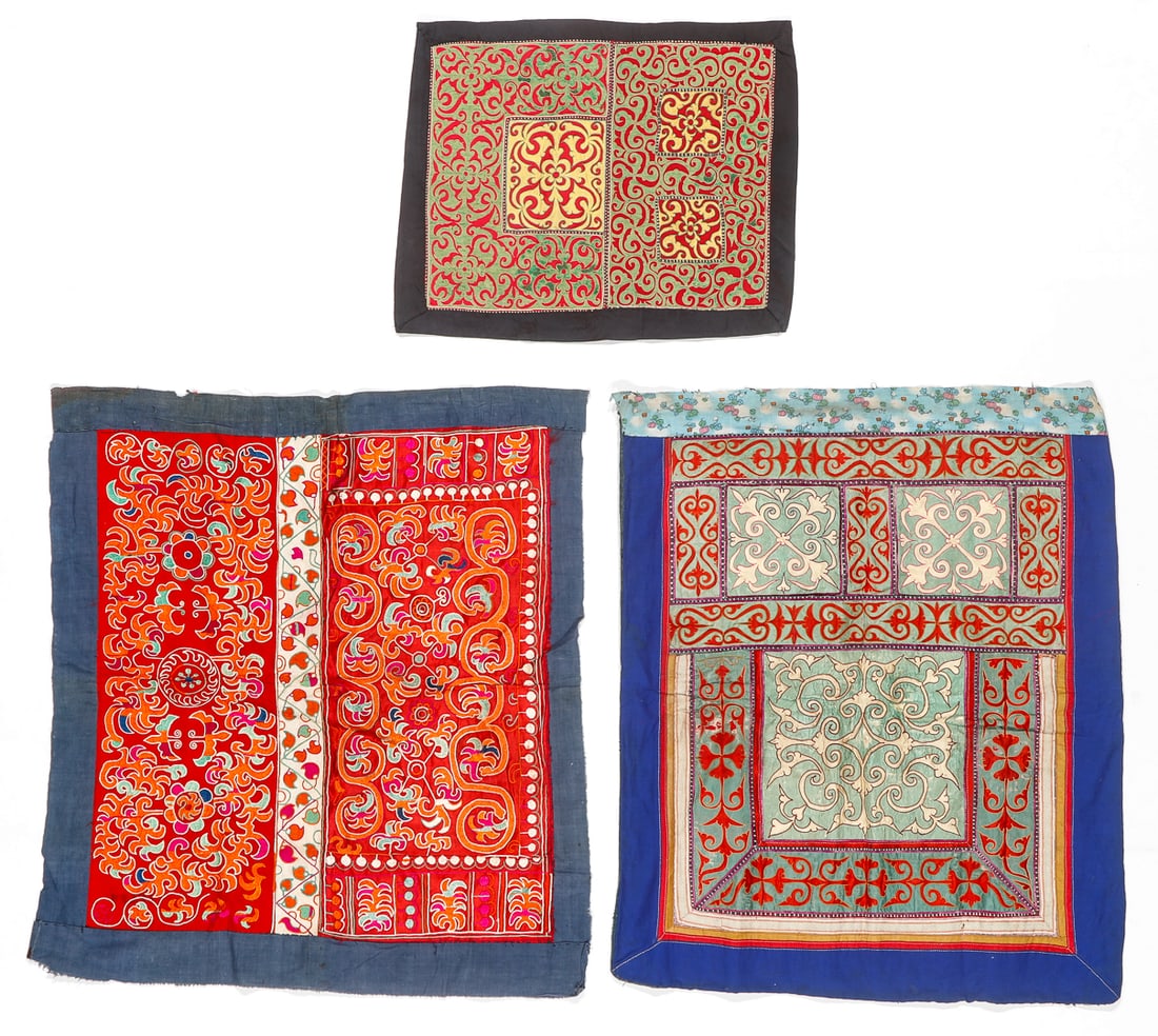 3 Chinese Minority Textiles, 20th C. (1 of 6)