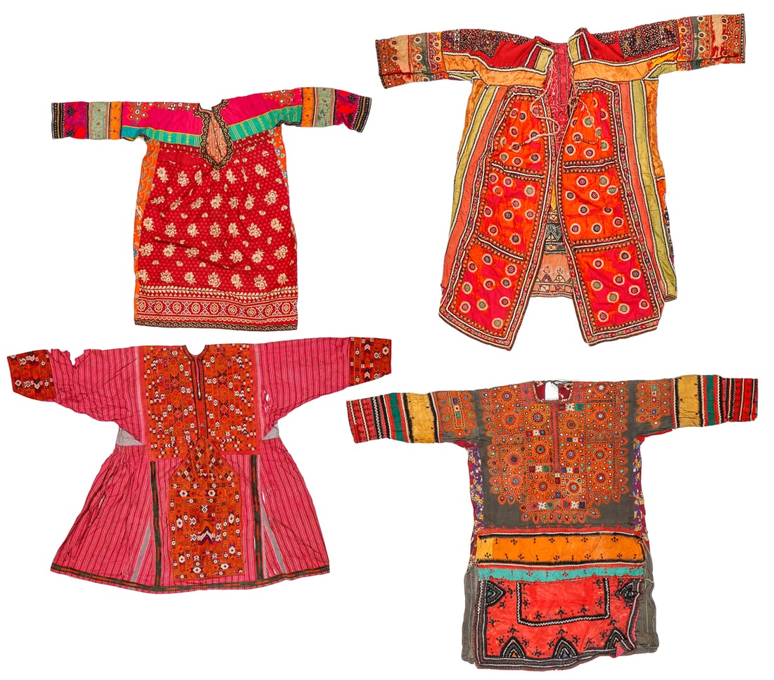 4 Finely Detailed Festival Dresses, India, Early/Mid 20th C. (1 of 7)