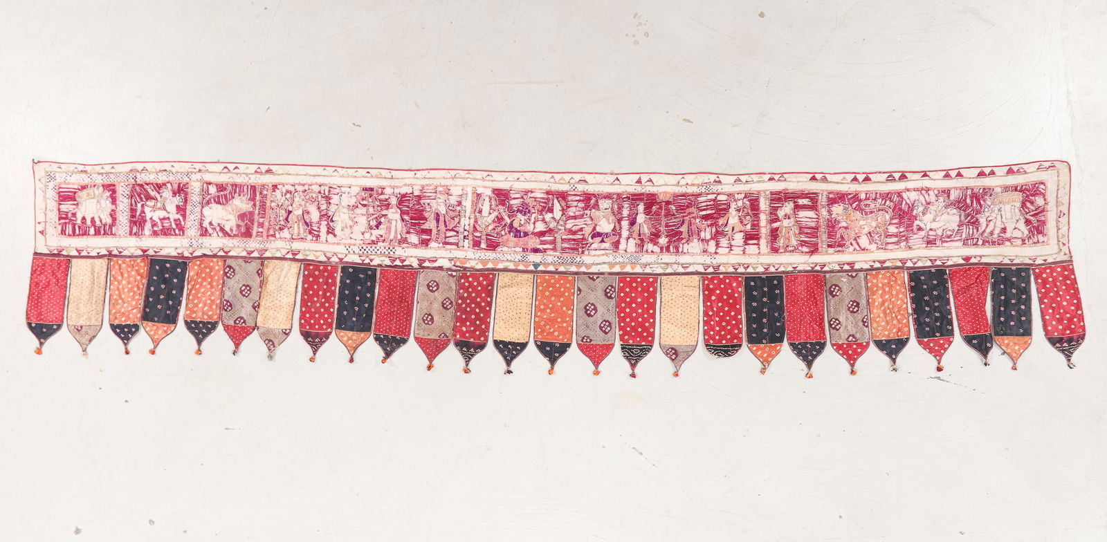 Silk Embroidered Tent Band, India, 18th C. (1 of 3)