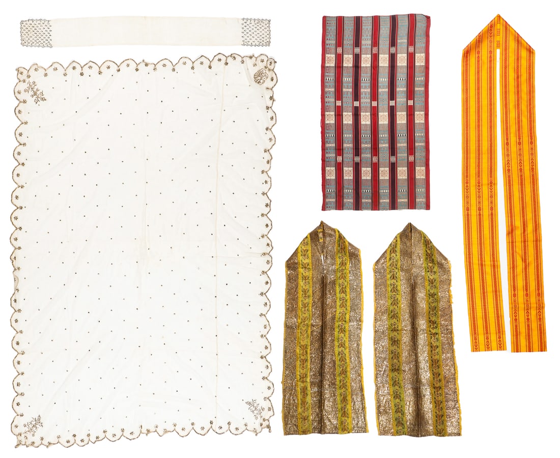 Collector's Lot of 6 Assorted Textiles, Tunisia/Other, Late 19th/Early 20th C. (1 of 10)