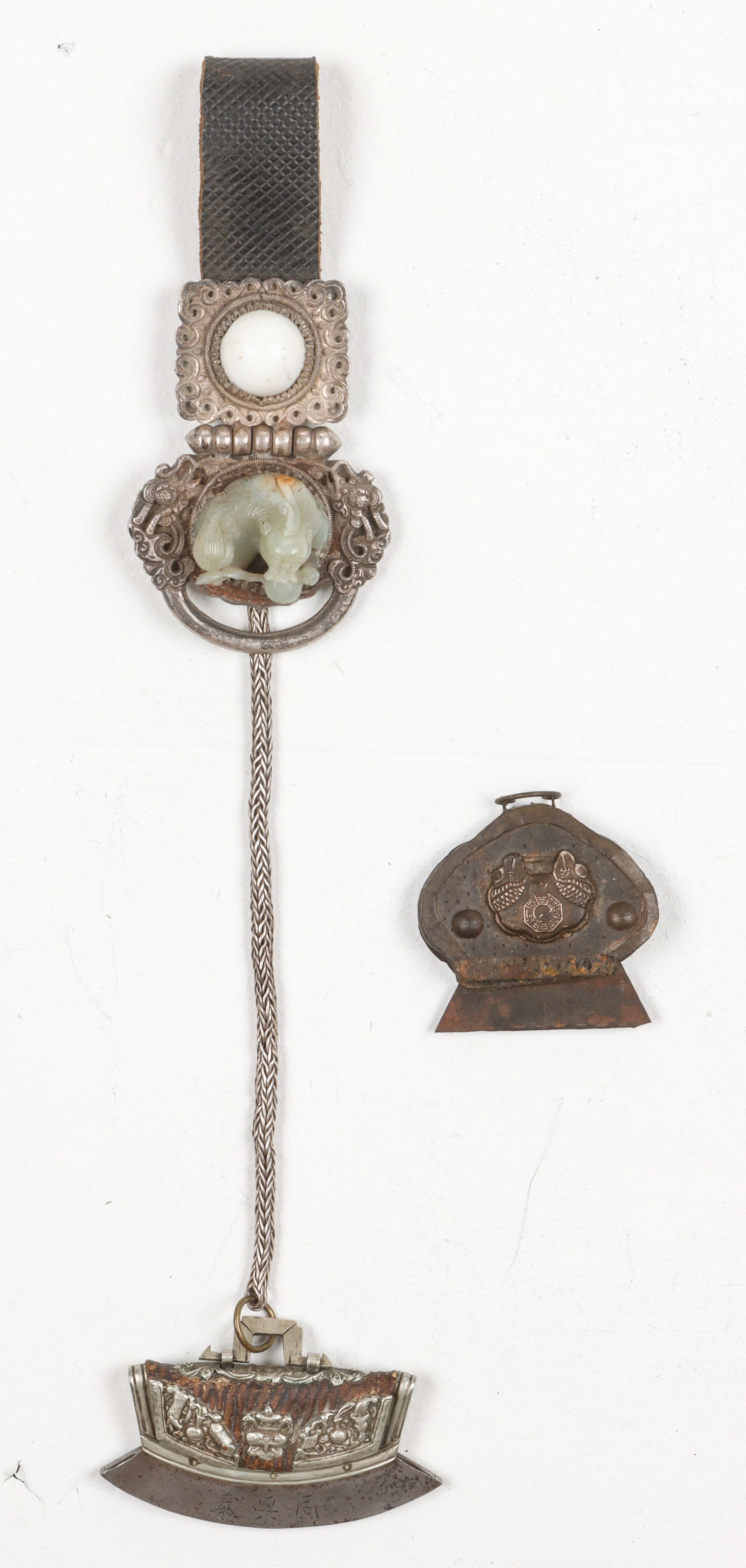 2 Antique Tibetan Flint Purse Fire Striker Chuckmucks (1 of 6)