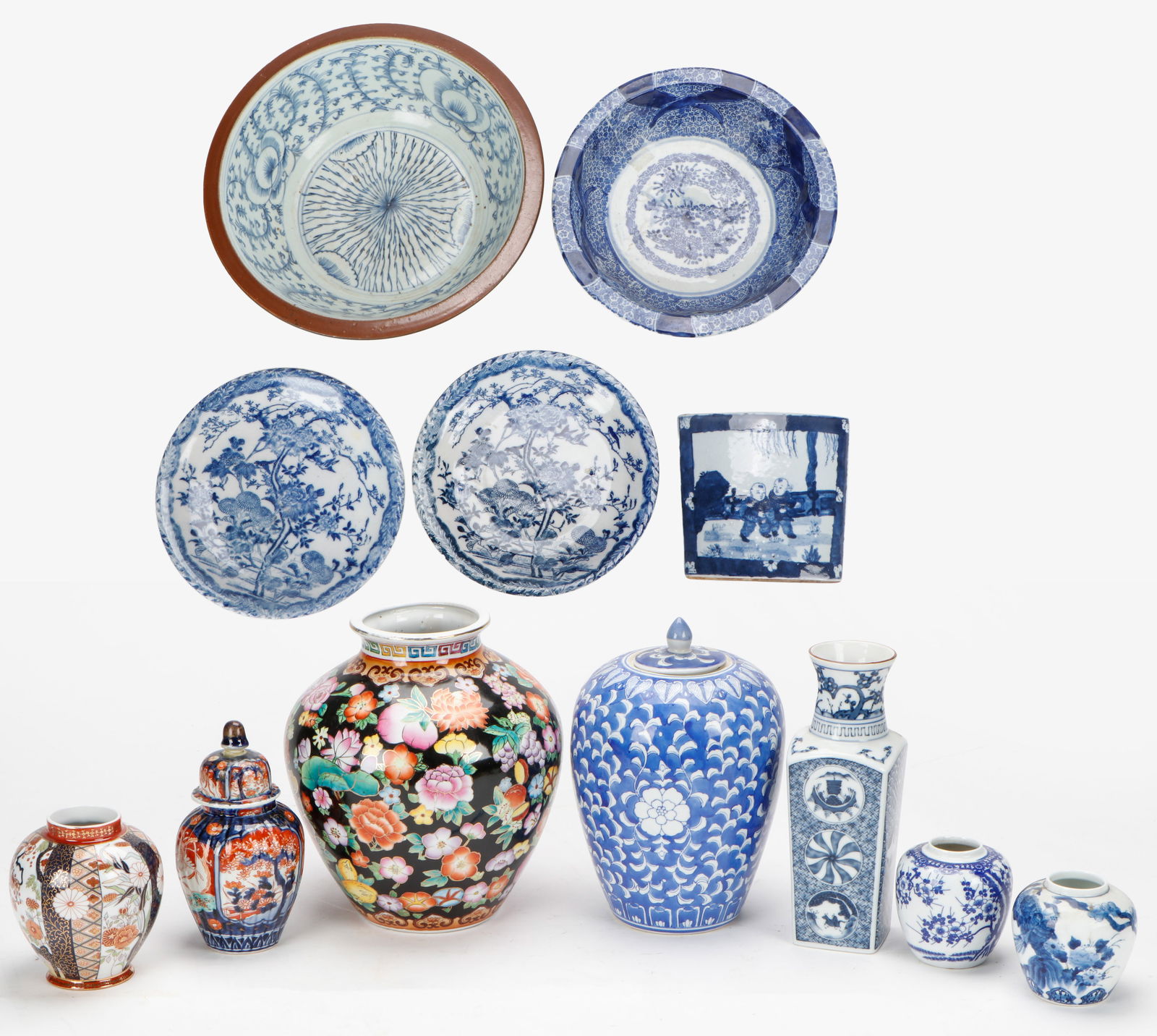 Asian Pottery Collector's Lot, 12 Items (1 of 8)