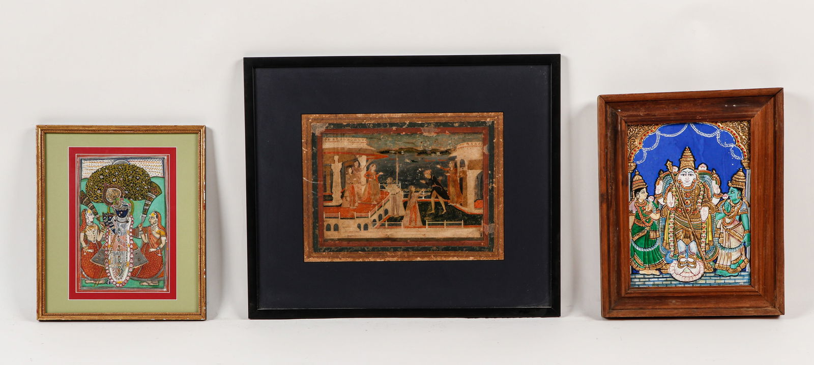 3 Antique Indian Paintings (1 of 2)