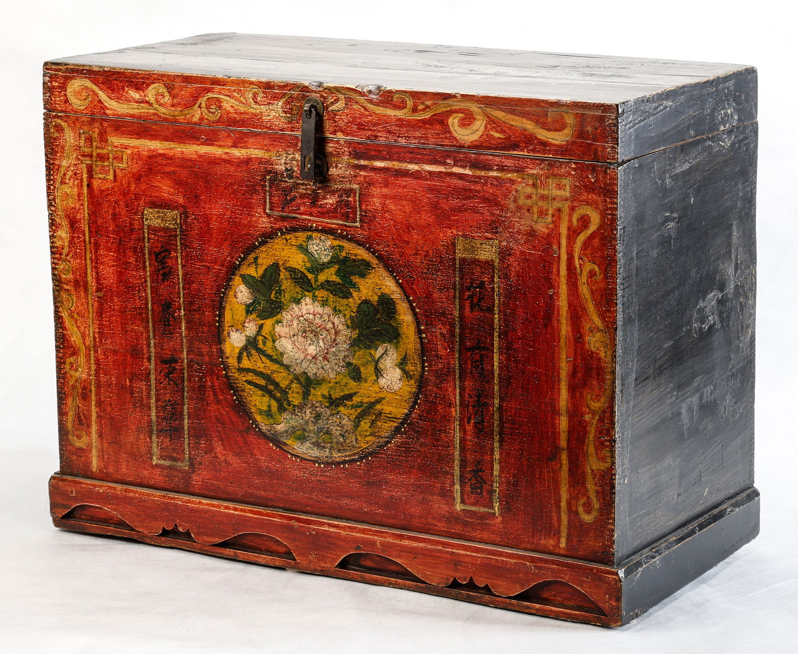 Antique Sino-Tibetan Paint Decorated Chest (1 of 9)