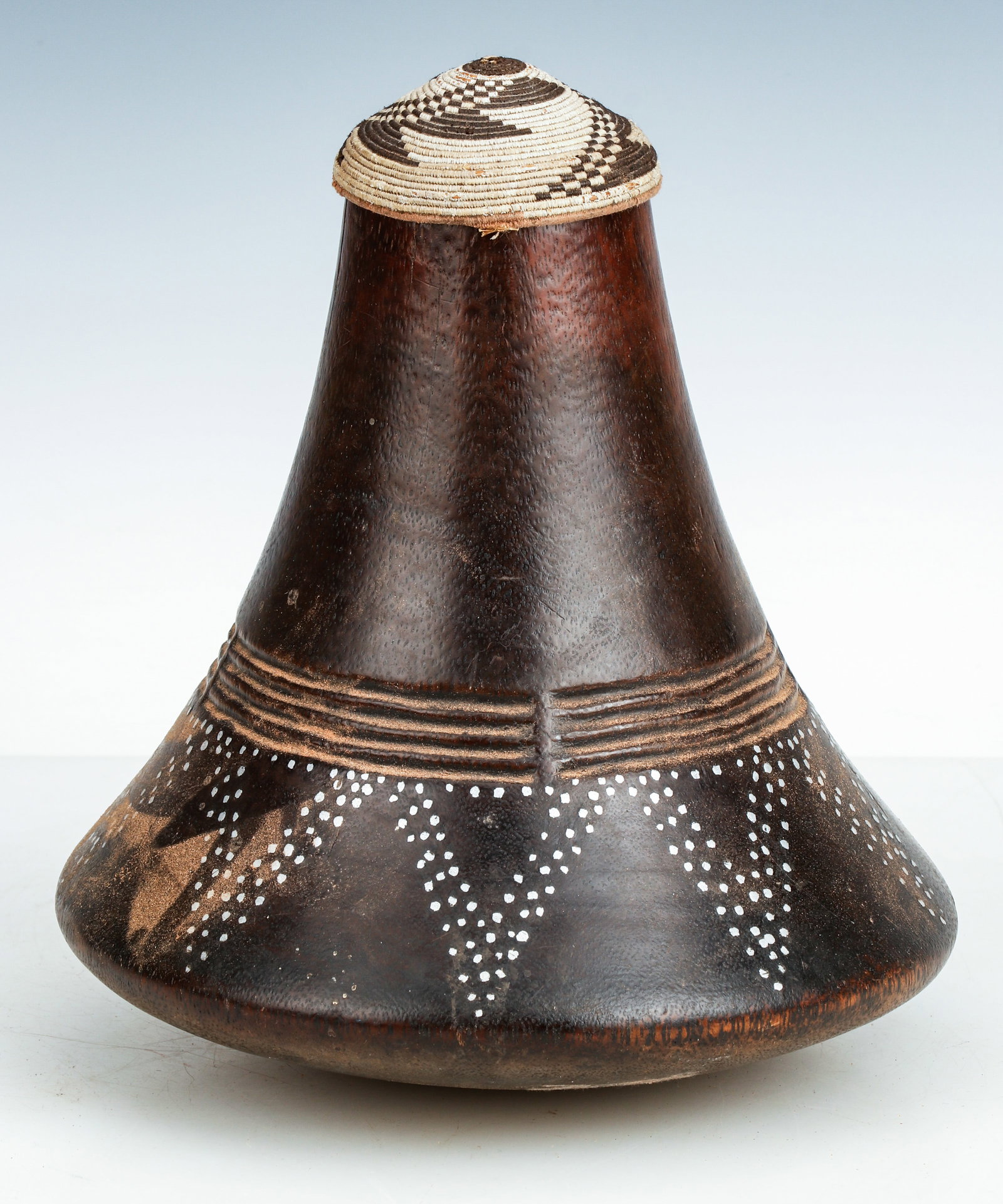 African Bahima or Batooro Milk Container, Uganda, Mid 20th C. (1 of 4)