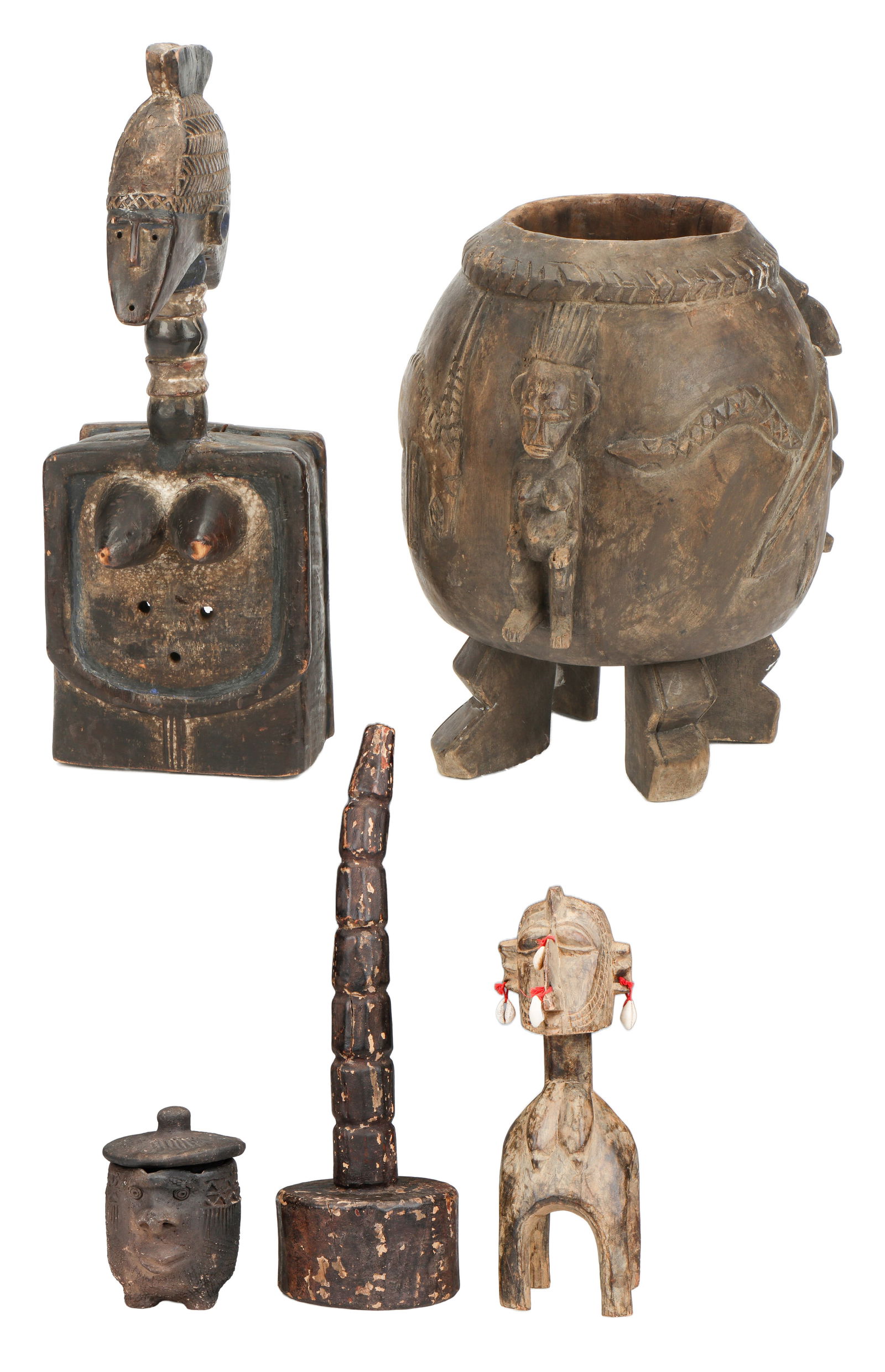 Collector's Lot of African Art, 5 Items (1 of 11)