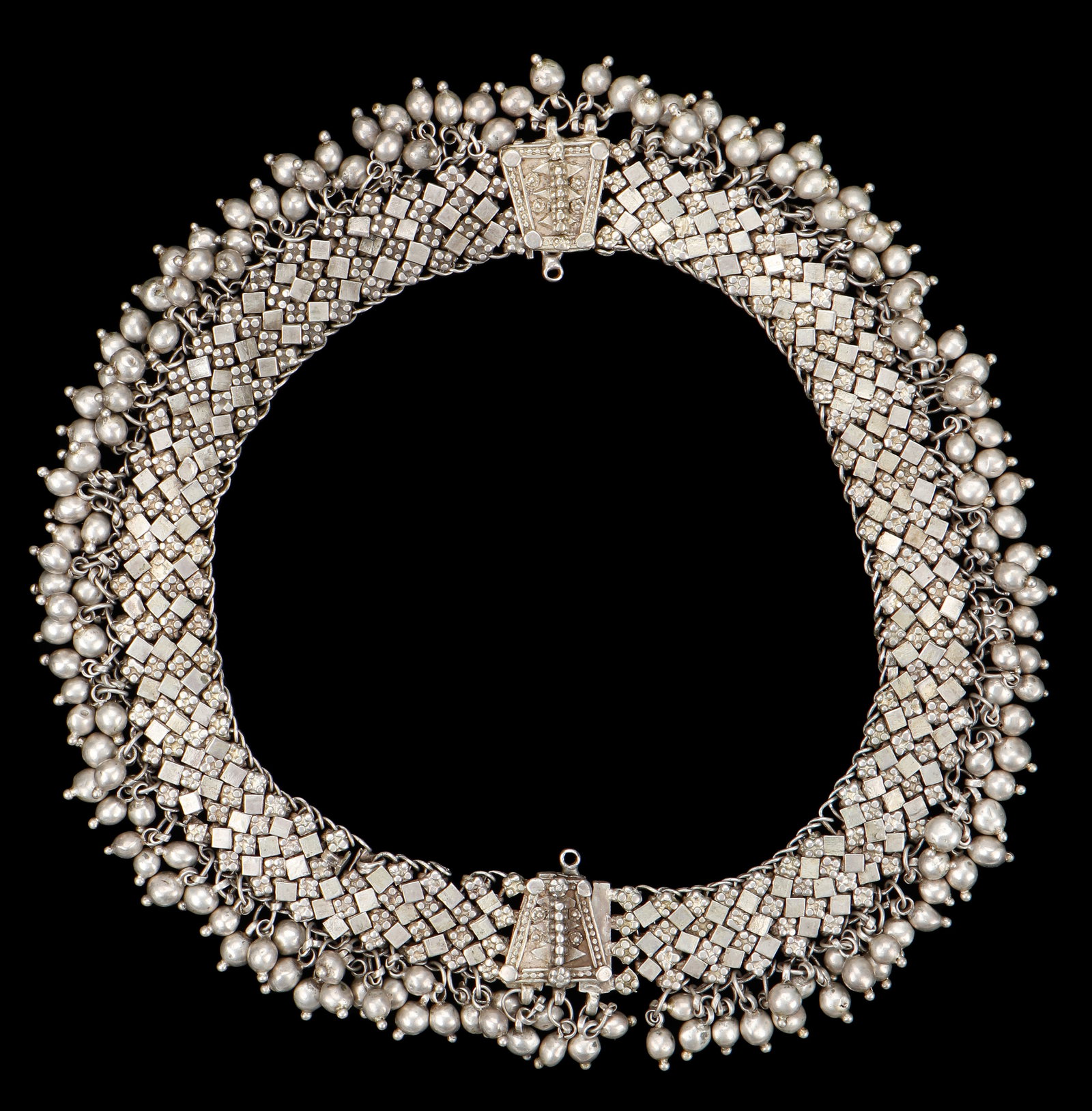 Vintage Indian Silver Link Necklace (1 of 5)