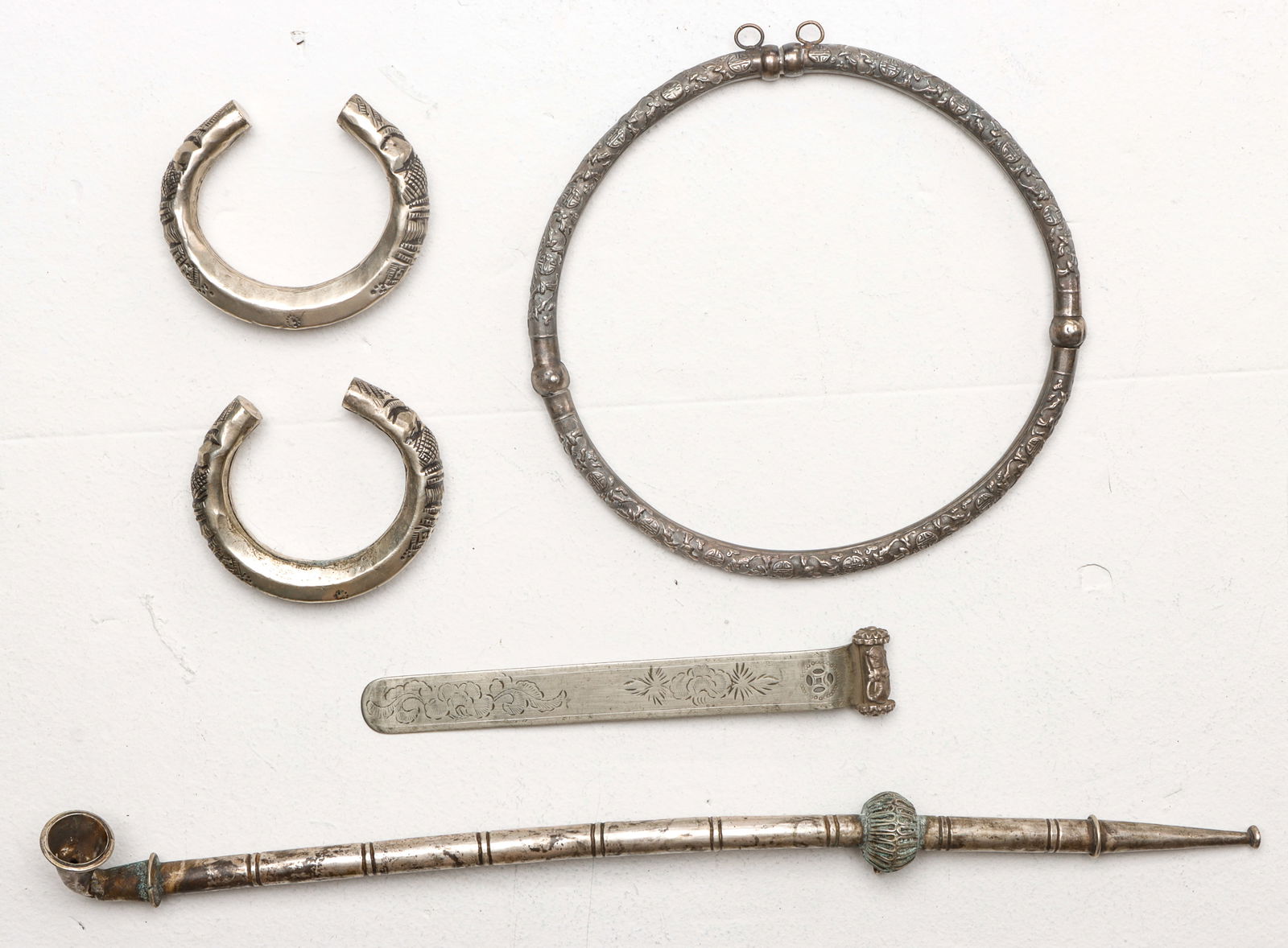 Collector's Lot of Chinese Silver, 5 Items (1 of 6)