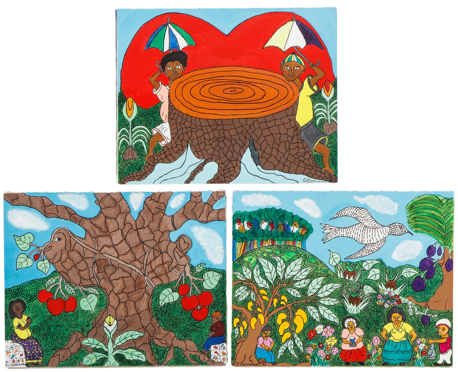 C. Drummond (Jamaican, 20th c.) 3 Works (1 of 7)