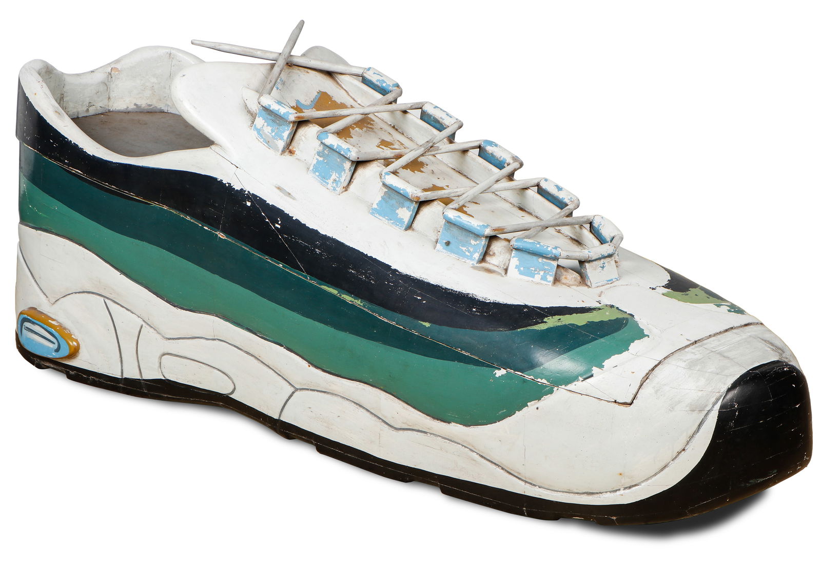 African Ghanaian Fantasy Coffin Trade Sign in the Form of a Sneaker (1 of 6)