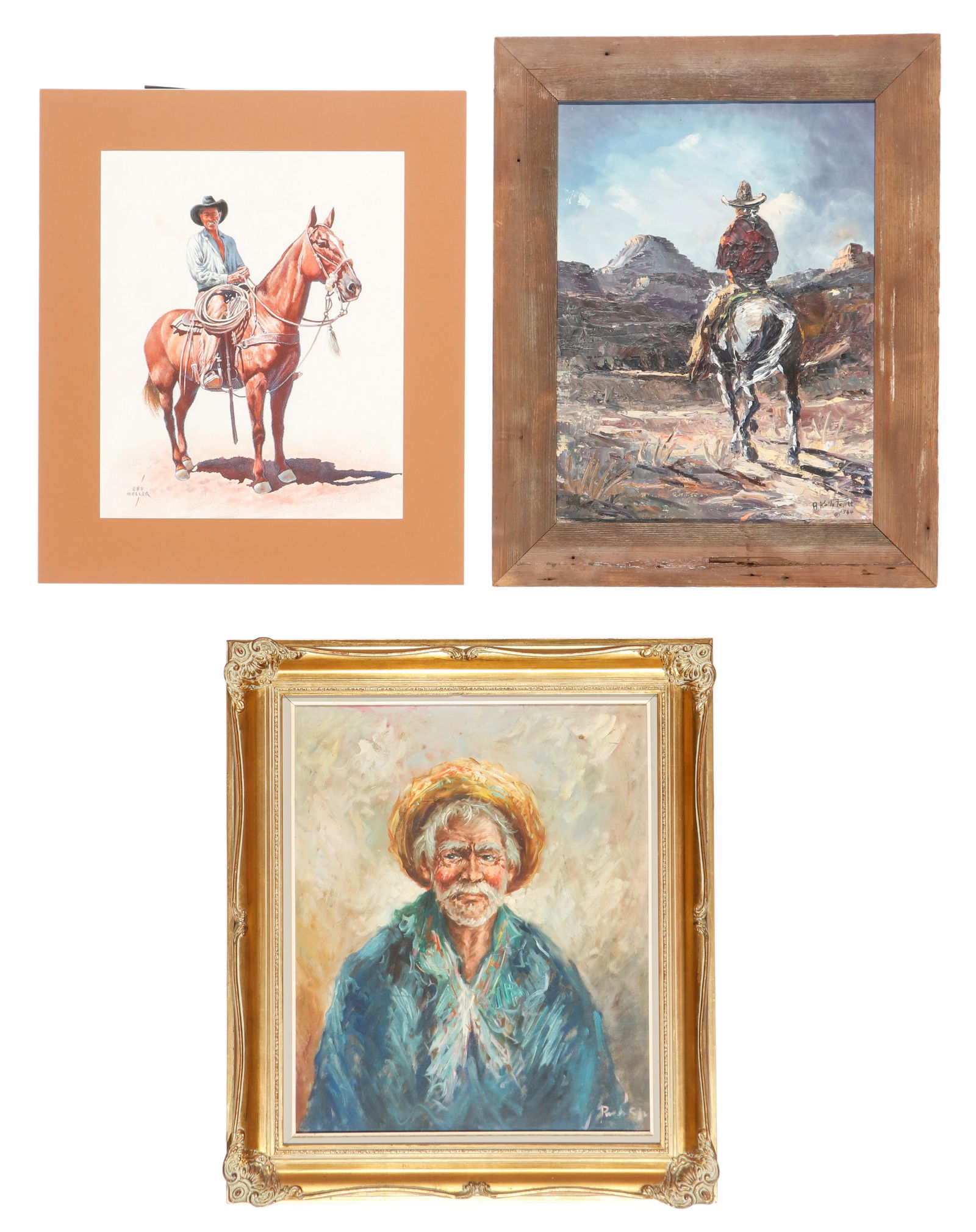 3 Pieces of Cowboy Art (1 of 9)