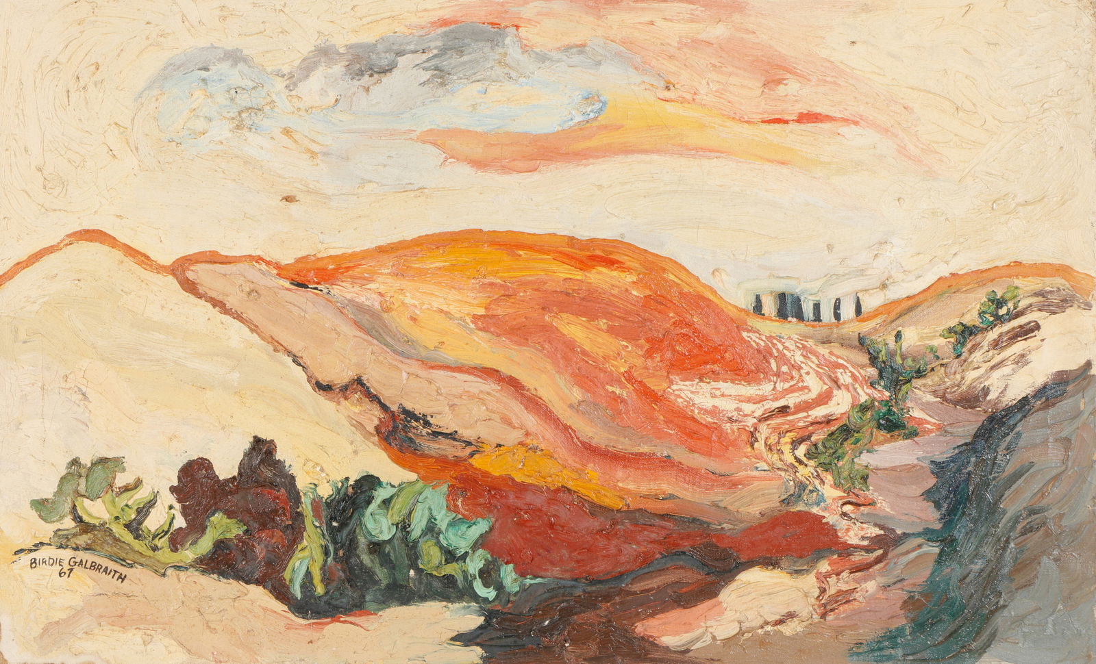 Birdie Galbraith (American, b. 1943) Painting, 1967 (1 of 4)