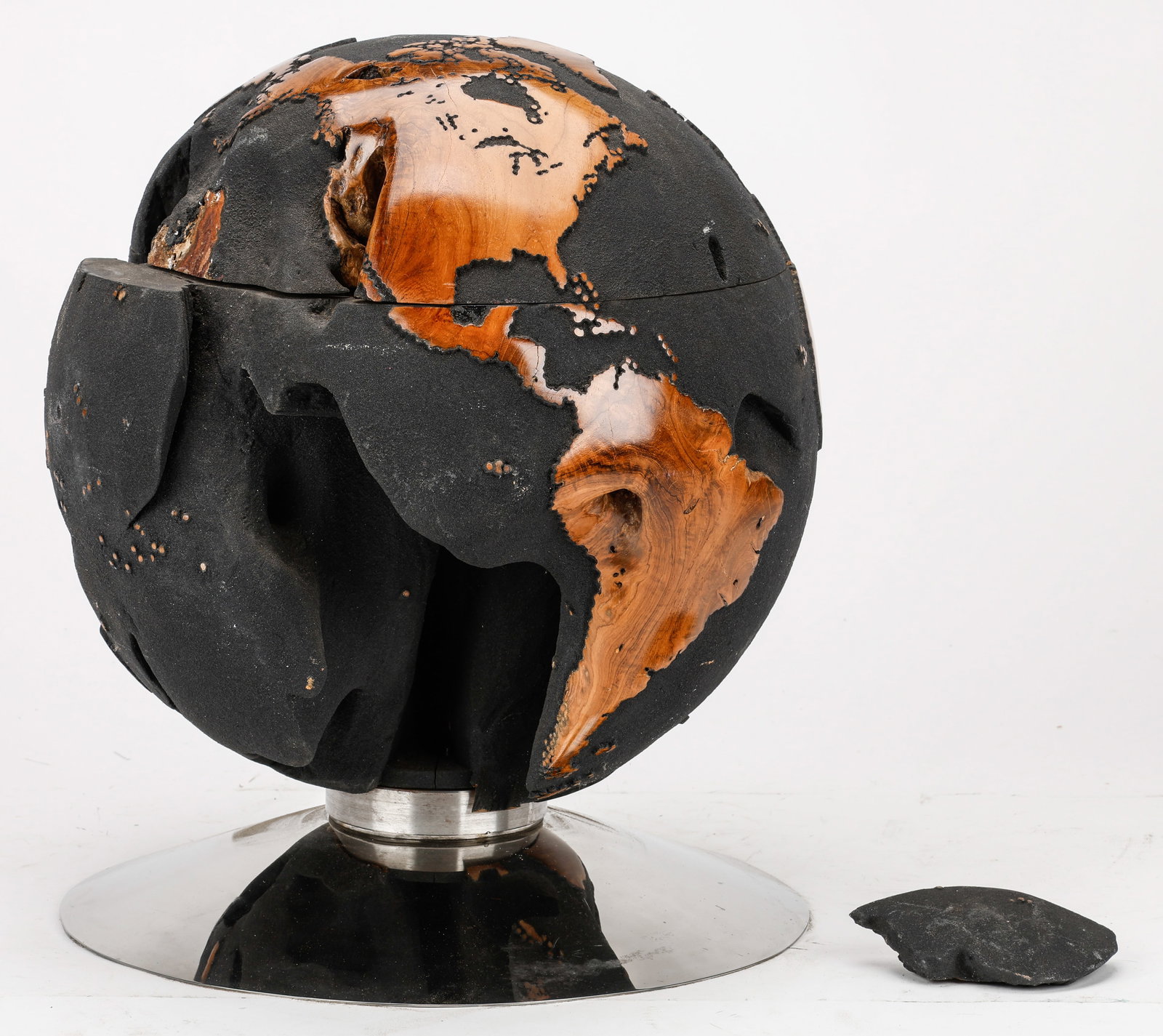 Bruno Helgen (French, b. 1959) Bisected Black Globe (1 of 5)