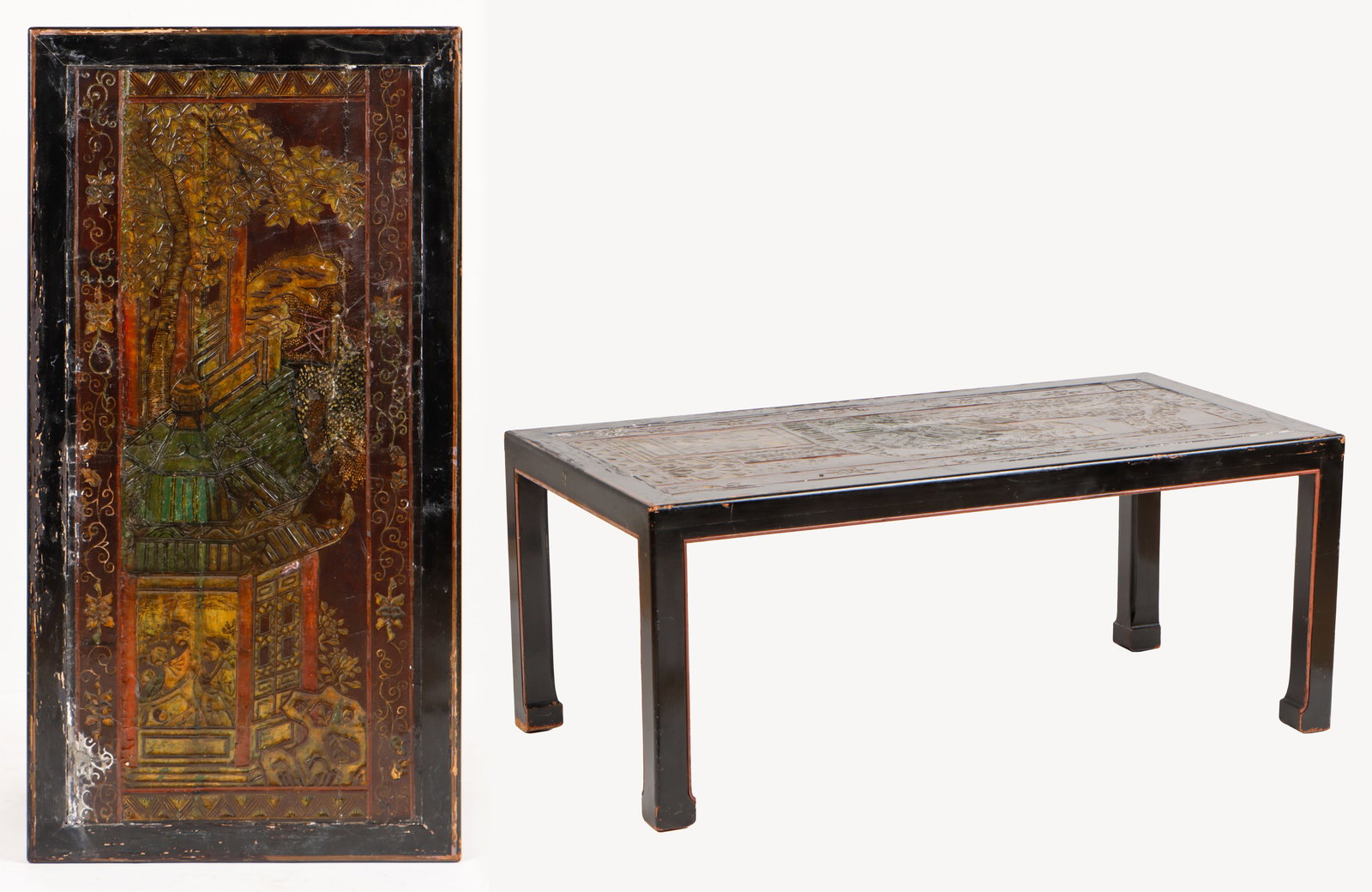 Antique Chinese Lacquer Occasional Table (1 of 7)