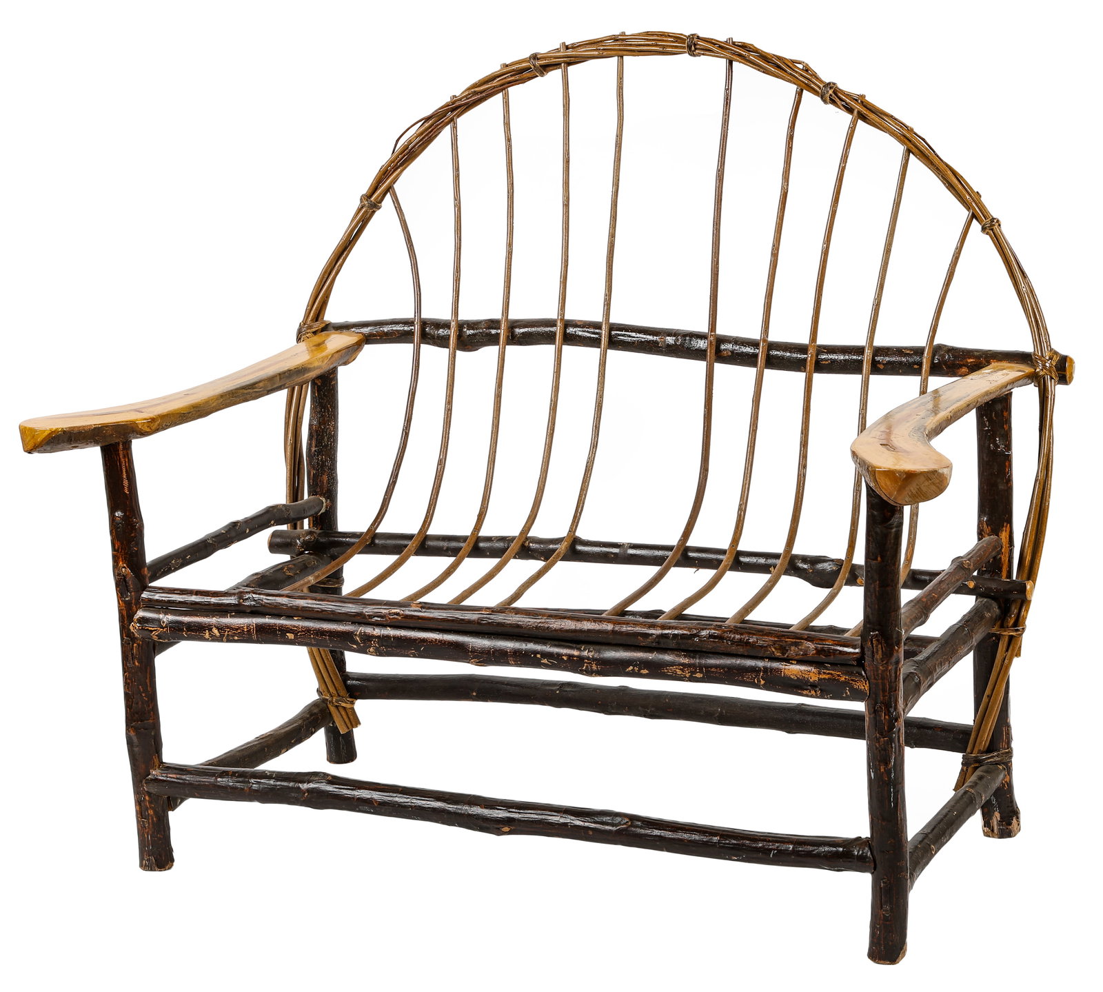 Adirondack Style Rustic Loveseat (1 of 7)