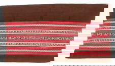 Aksu, Woman’s Half Skirt, Challa, Dept. of Cochabamba, 19th C., 4'5'' x 2'4''