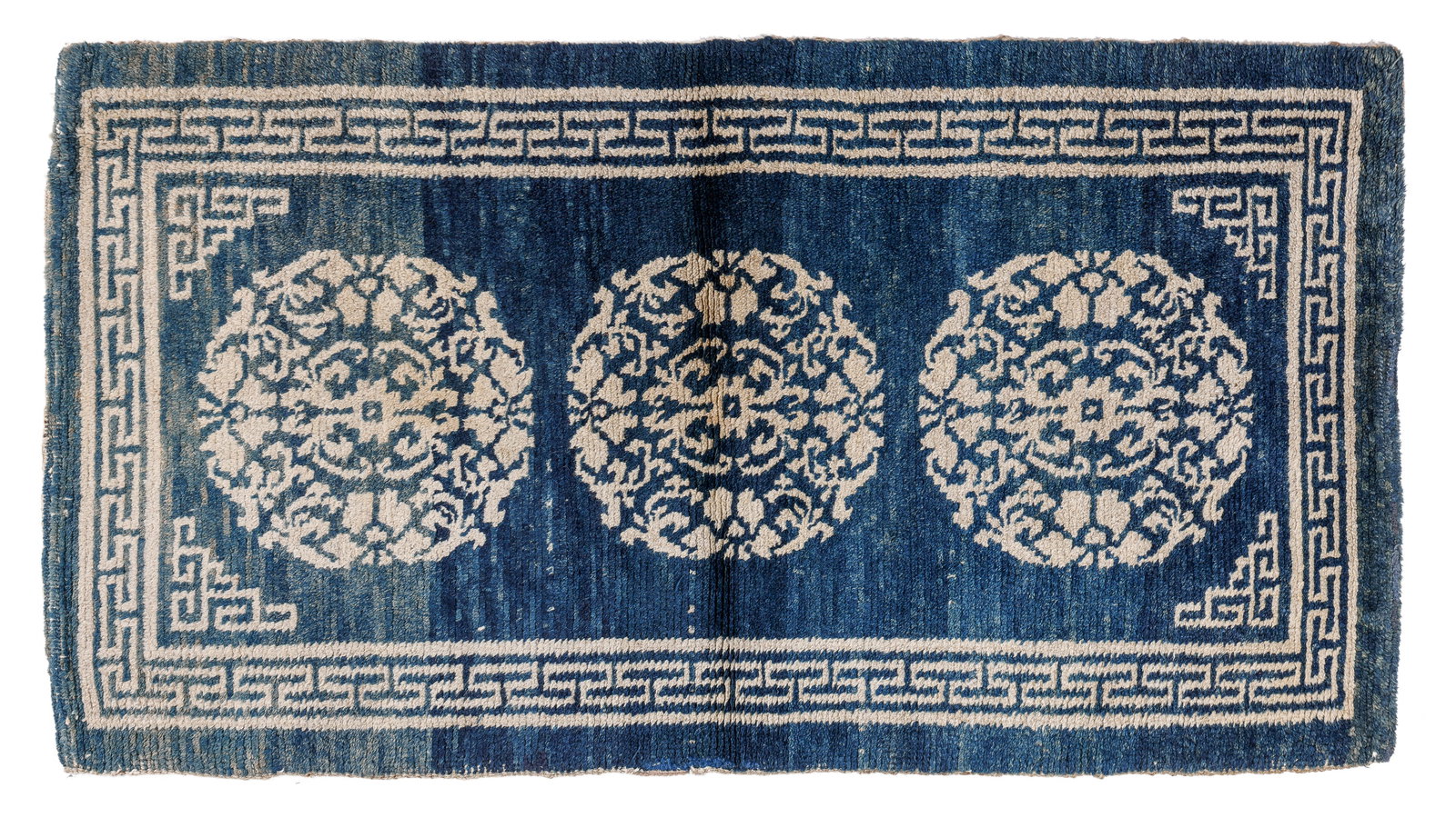 3 Medallion Khaden Rug, Tibet, Ca. 1900, 2'9'' x 4'11'' (1 of 4)