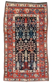 Kurdish Sauj Balagh Rug, NW Persia, dated 1291 (ca. 1881), 5'1'' x 9'5''