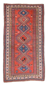 Kazak Rug, Caucasus, Ca. 1880, 3'6'' x 6'11''