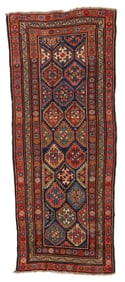 West Persian Kurd Rug, Late 19th C., 3'6'' x 8'8''
