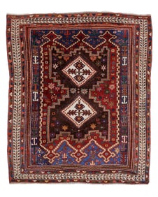 Afshar Rug, Persia, Ca. 1910, 4'1'' x 4'10''