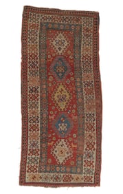 Kazak Rug, Caucasus, Ca. 1875, 3'7'' x 7'11''