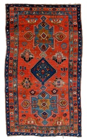 Armenian Kazak Rug, Caucasus, Inscribed, Early 20th C.