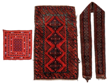 Estate Grouping of 3 Antique Weavings