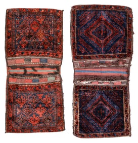 2 Baluch Saddlebags, Persia/Afghanistan, Early 20th C