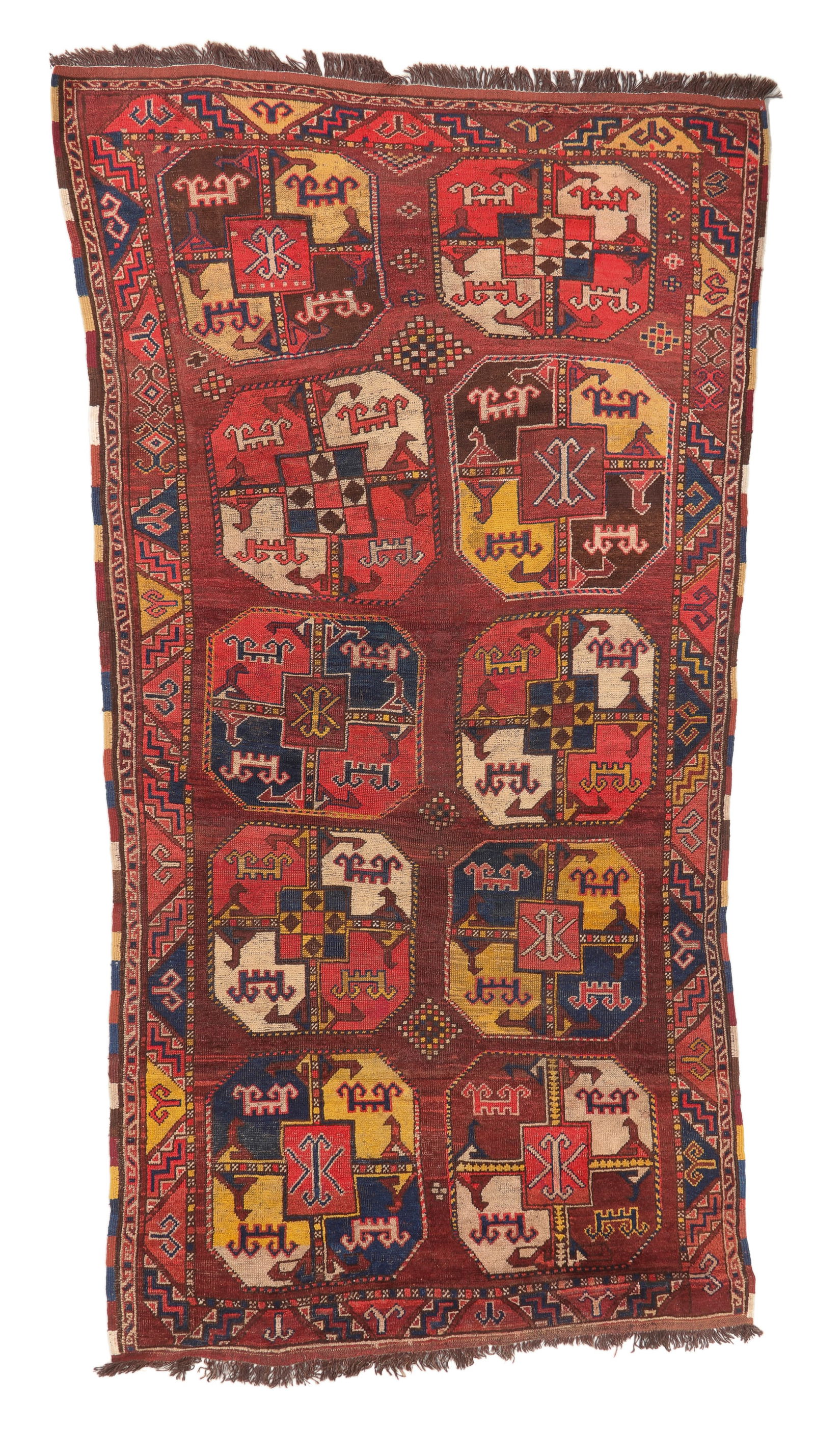 Central Asian Uzbek Main Rug, Ca. 1900, 5'11'' x 11'0'' (1 of 4)