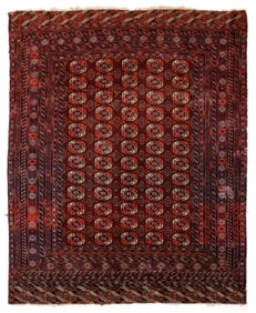 Tekke Main Rug, Turkmenistan, Early 20th C., 7'7'' x 9'8''