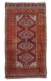 Salar Khani Baluch Rug, NE Persia, Ca. 1875, 3'2'' x 5'10''