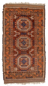 Baluch Rug, Persia/Afghanistan, Late 19th C., 3'0'' x 5'7''
